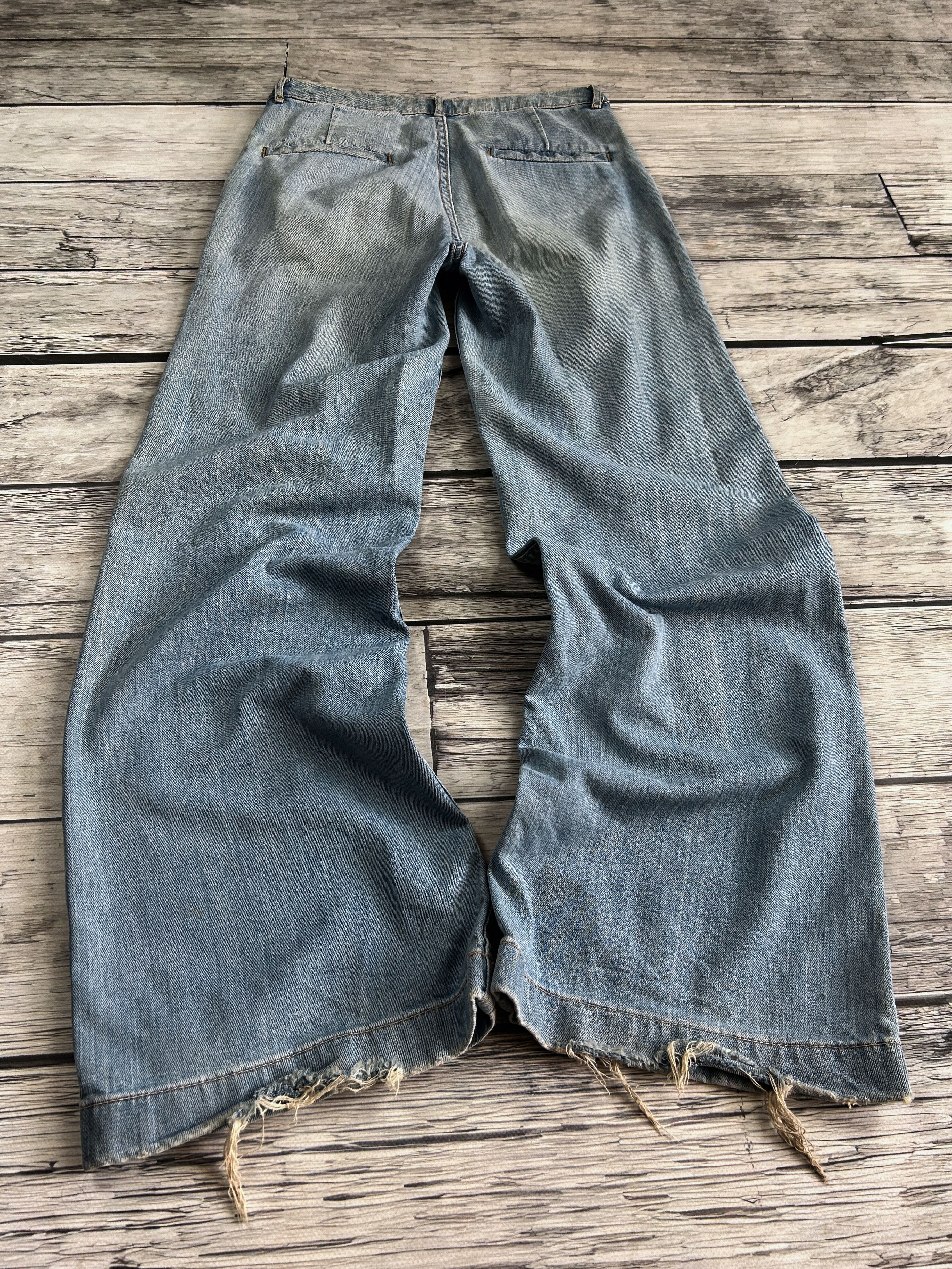 Japanese Brand 💥 JUNYA WATANABE BALENCIAGA STYLE DISTRESSED JEANS Size US 30 / EU 46 - 3 Thumbnail