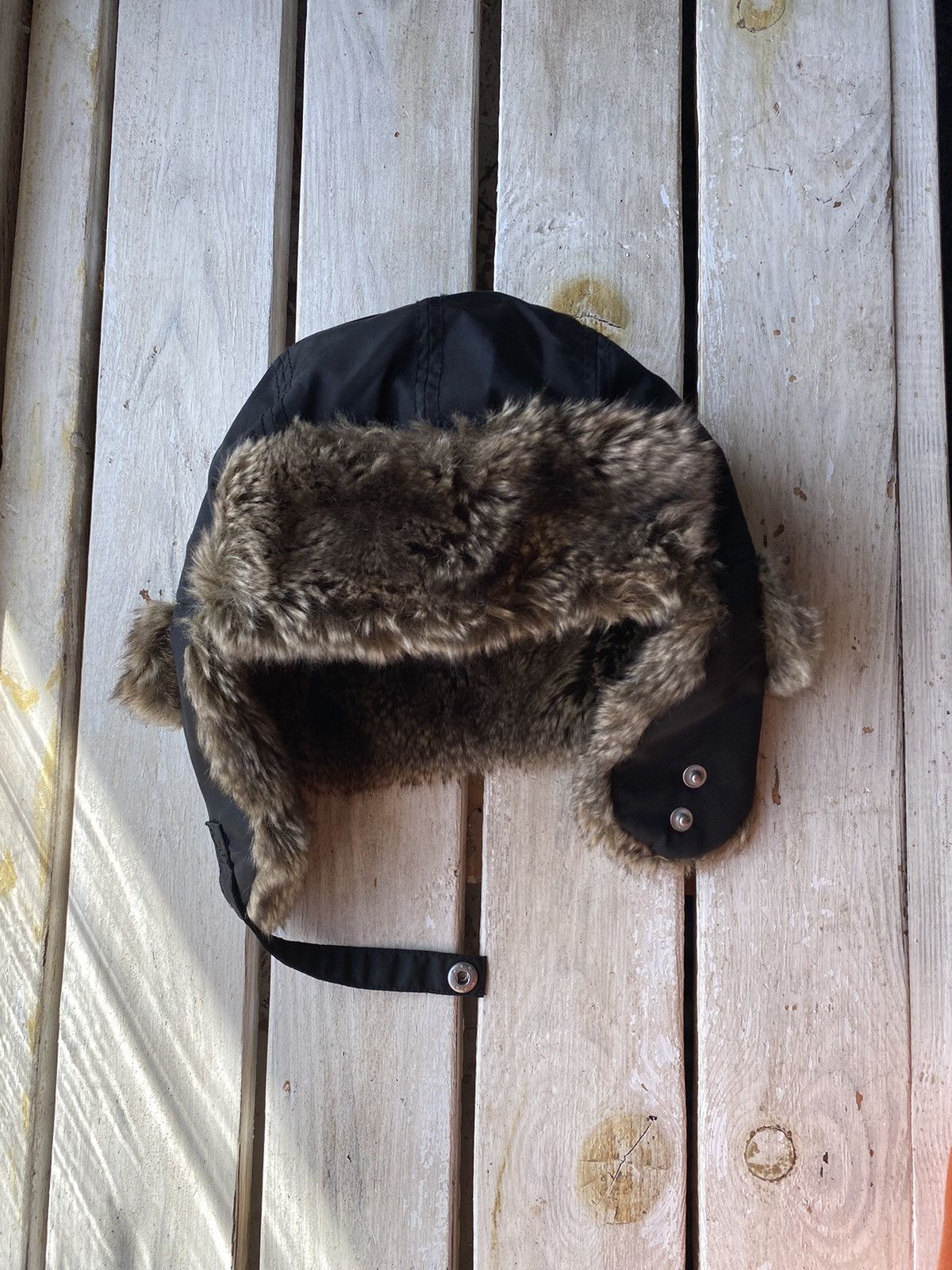Japanese Brand × Vintage Y2K Vintage Avant Garde Hat Ushanka Fur Streetwear Style Alt Size ONE SIZE - 2 Thumbnail