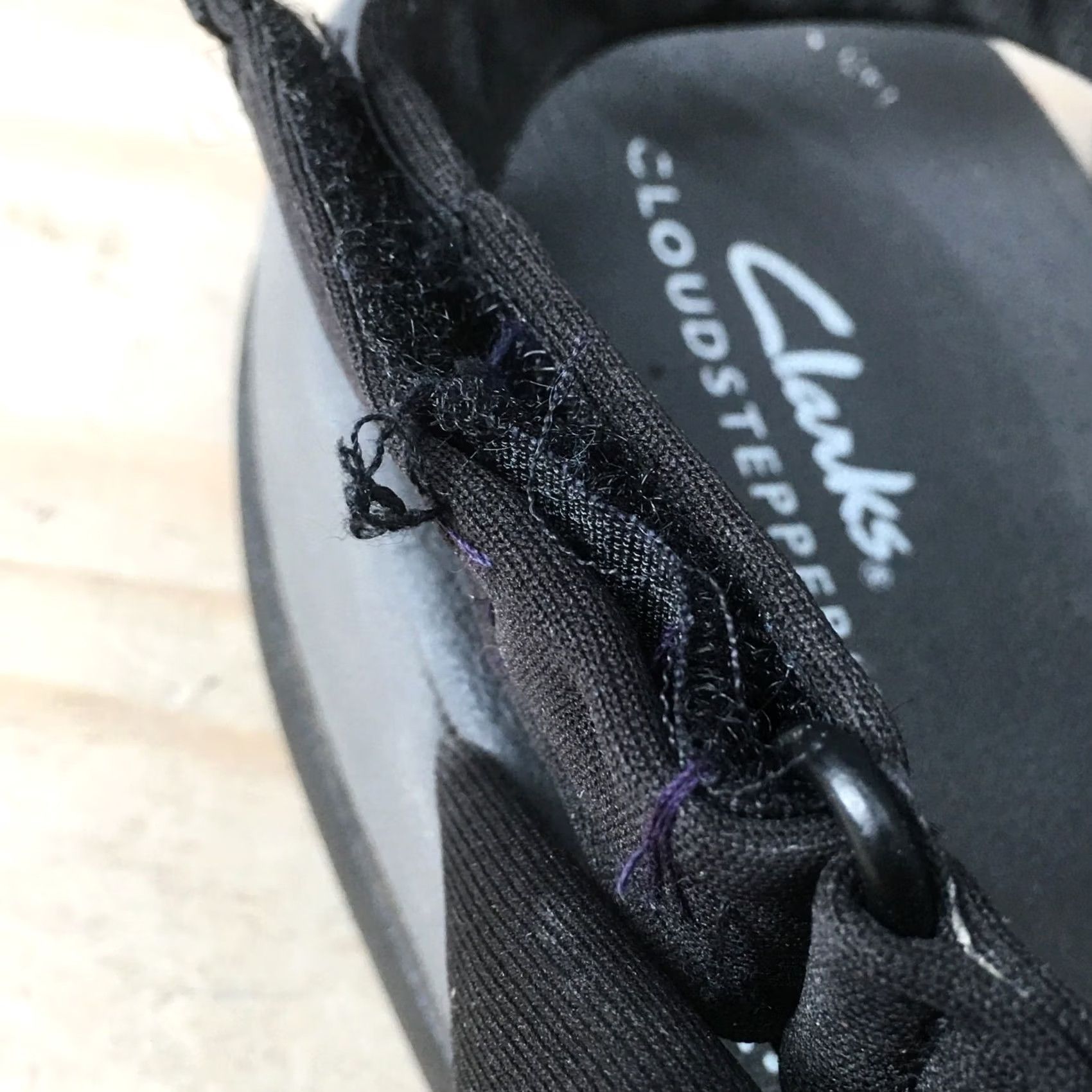 Clarks Clarks Cloudsteppers Sandals Womens 11M Jersey Arla Nicole Slingback Black Size L / US 10 / IT 46 - 5 Thumbnail