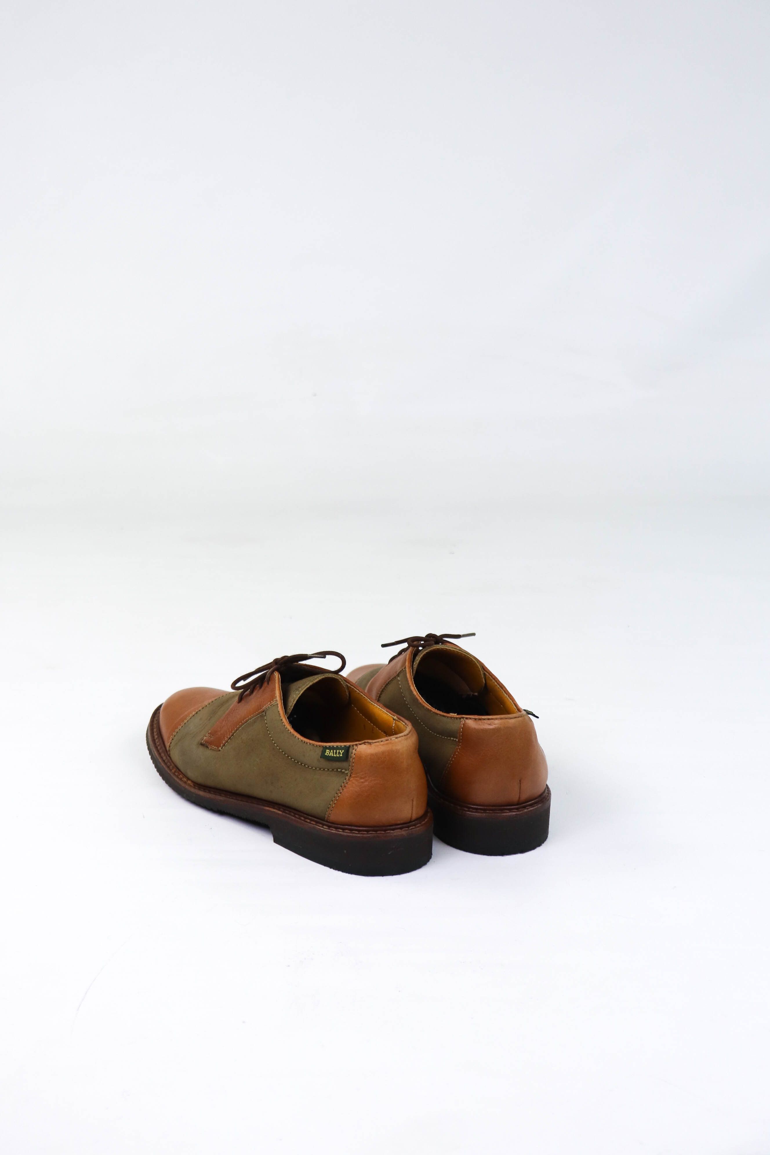 Bally BALLY Vintage Combined Nubuck/Leather Cap Toe Oxford Shoes Size US 9 / EU 42 - 4 Thumbnail