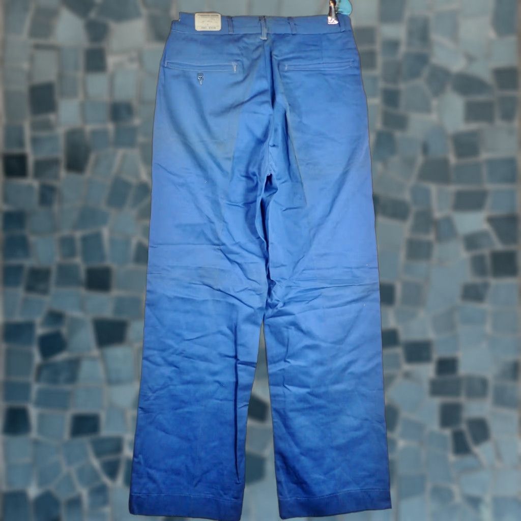 Vintage VINTAGE Deadstock NOS Cone Fabrics Cotton Pants 29x31 30x33 Button Fly Sanforized 50s Blue Denim Size US 30 / EU 46 - 1 Thumbnail