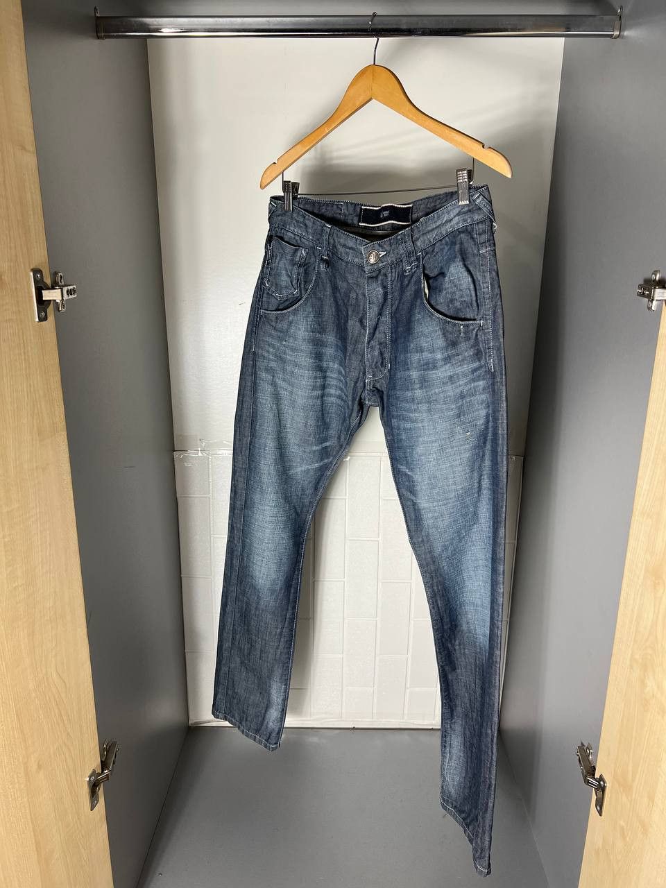 Armani VINTAGE ARMANI JEANS RETRO ITALIAN DESIGNER JEANS Y2K 90s Size US 32 / EU 48 - 2 Thumbnail