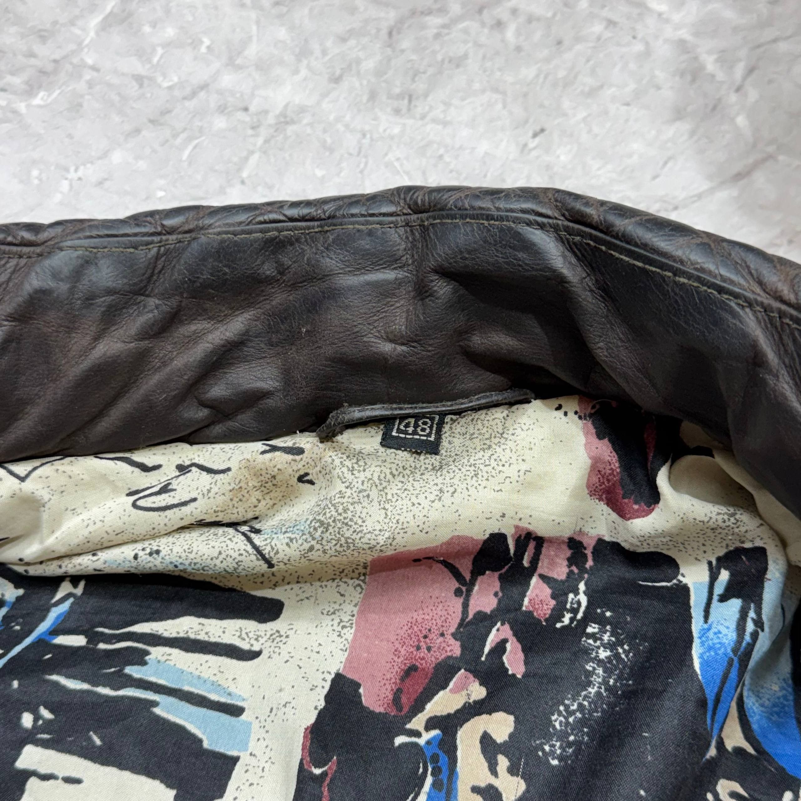 Japanese Brand Vintage 80s Brown Leather Casual Jacket Mens Size 48 Size US M / EU 48-50 / 2 - 4 Thumbnail