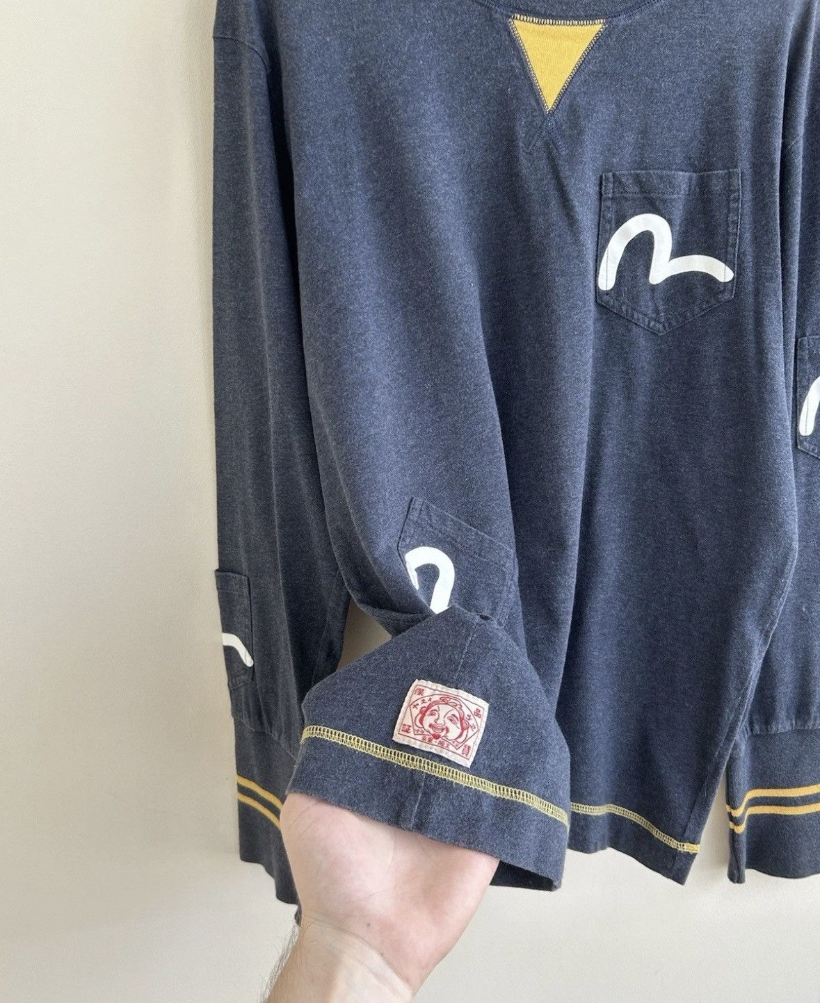 Evisu Vintage Evisu Multi Pocket Long Sleeve Japanese Rare Item Size US L / EU 52-54 / 3 - 3 Thumbnail