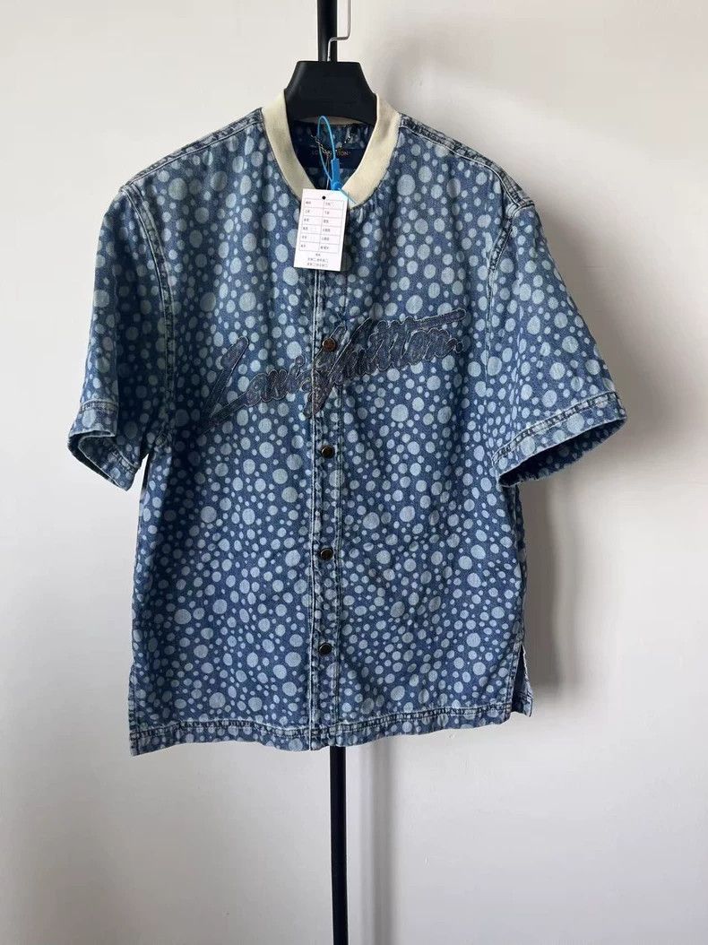 Louis Vuitton Louis Vuitton Kusama Dot Denim Shirt - dmc Size US S / EU 44-46 / 1 - 1 Thumbnail