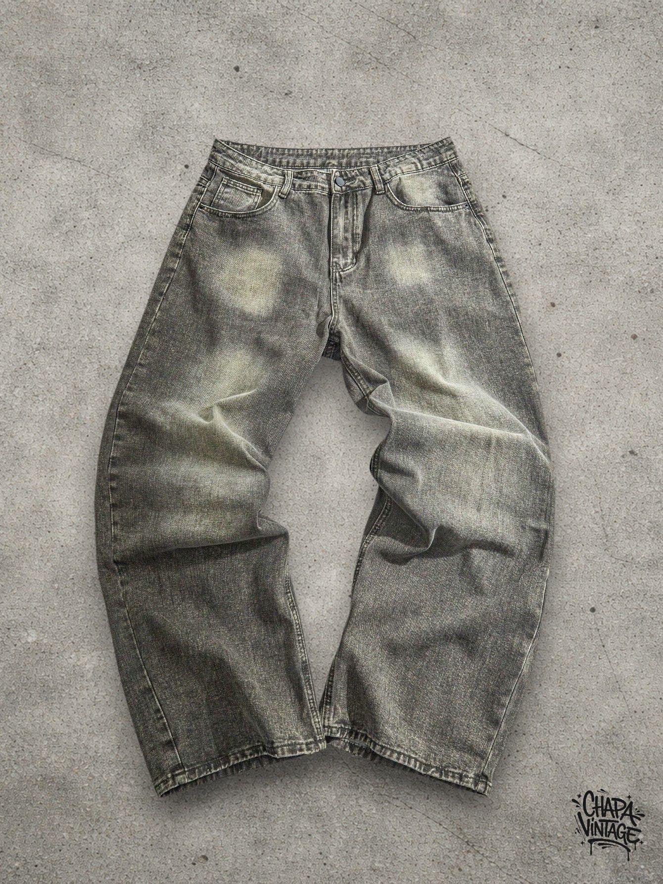 Vintage Washed gray jeans Size US 32 / EU 48 - 1 Thumbnail