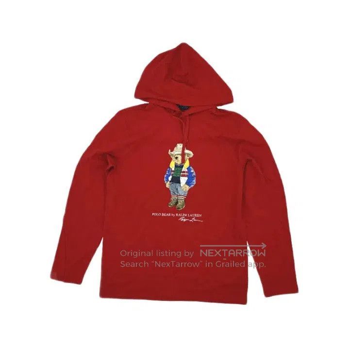Polo Ralph Lauren Polo Ralph Lauren Bear Print Hooded Long Sleeve T. Size US XL / EU 56 / 4 - 1 Thumbnail