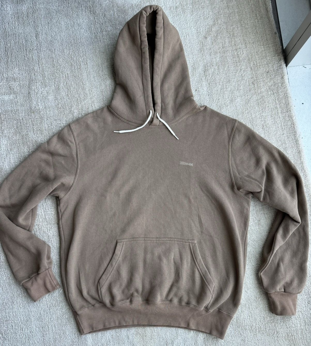 JJJJound J/90 Brown Hoodie, Hooded Sweatshirt - XLarge Size US XL / EU 56 / 4 - 1 Thumbnail