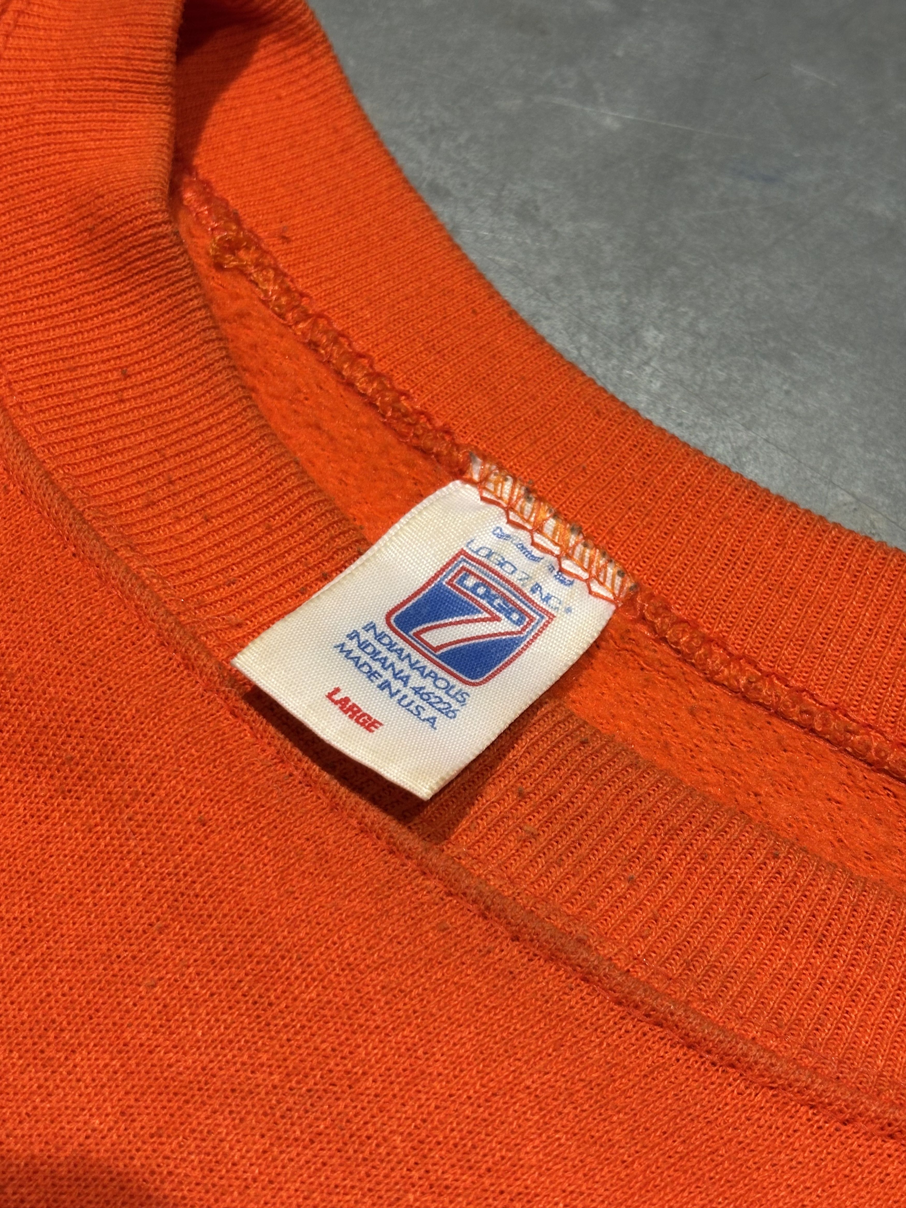 Logo 7 Vintage Denver Broncos Orange Crewneck Sweatshirt Size US L / EU 52-54 / 3 - 4 Thumbnail