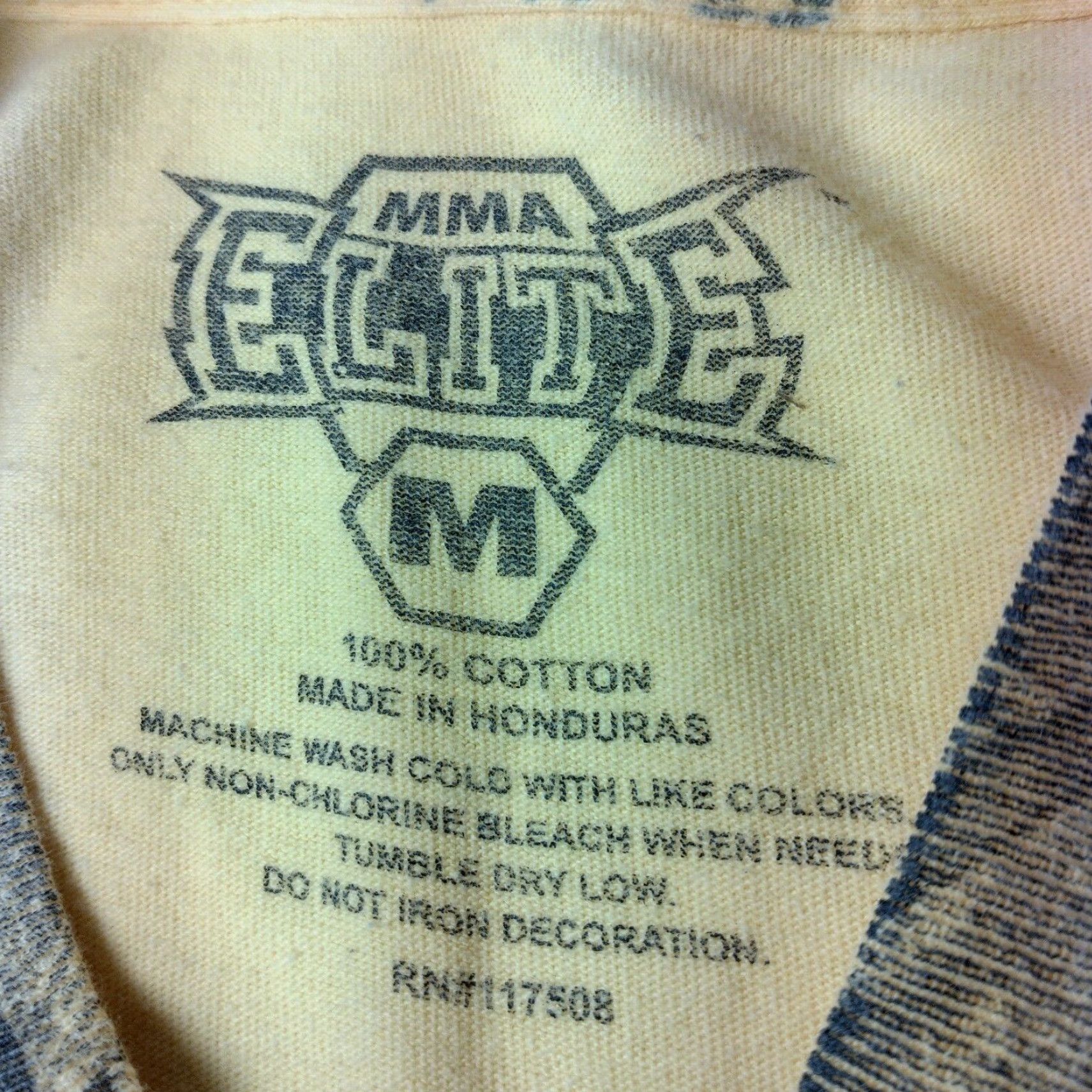Vintage VINTAGE MMA Elite T-Shirt Men Medium Black Graphic Print Fight MMA Y2K Fall Summer Size US M / EU 48-50 / 2 - 3 Thumbnail