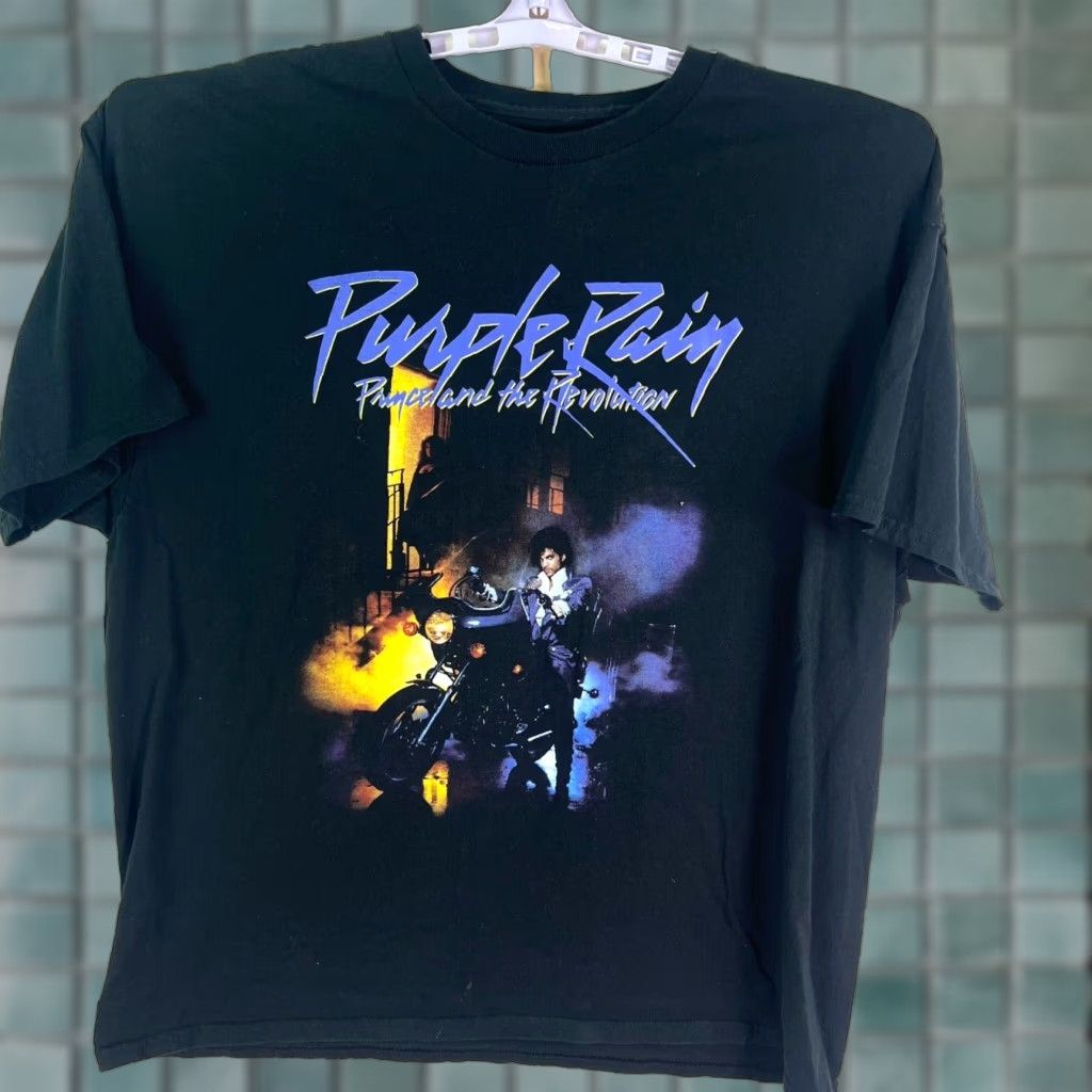 Prince Prince T Shirt Mens 2XL Graphic Black Short Sleeve Tee Purple Rain 80s Band Music Mens Size US XXL / EU 58 / 5 - 1 Thumbnail