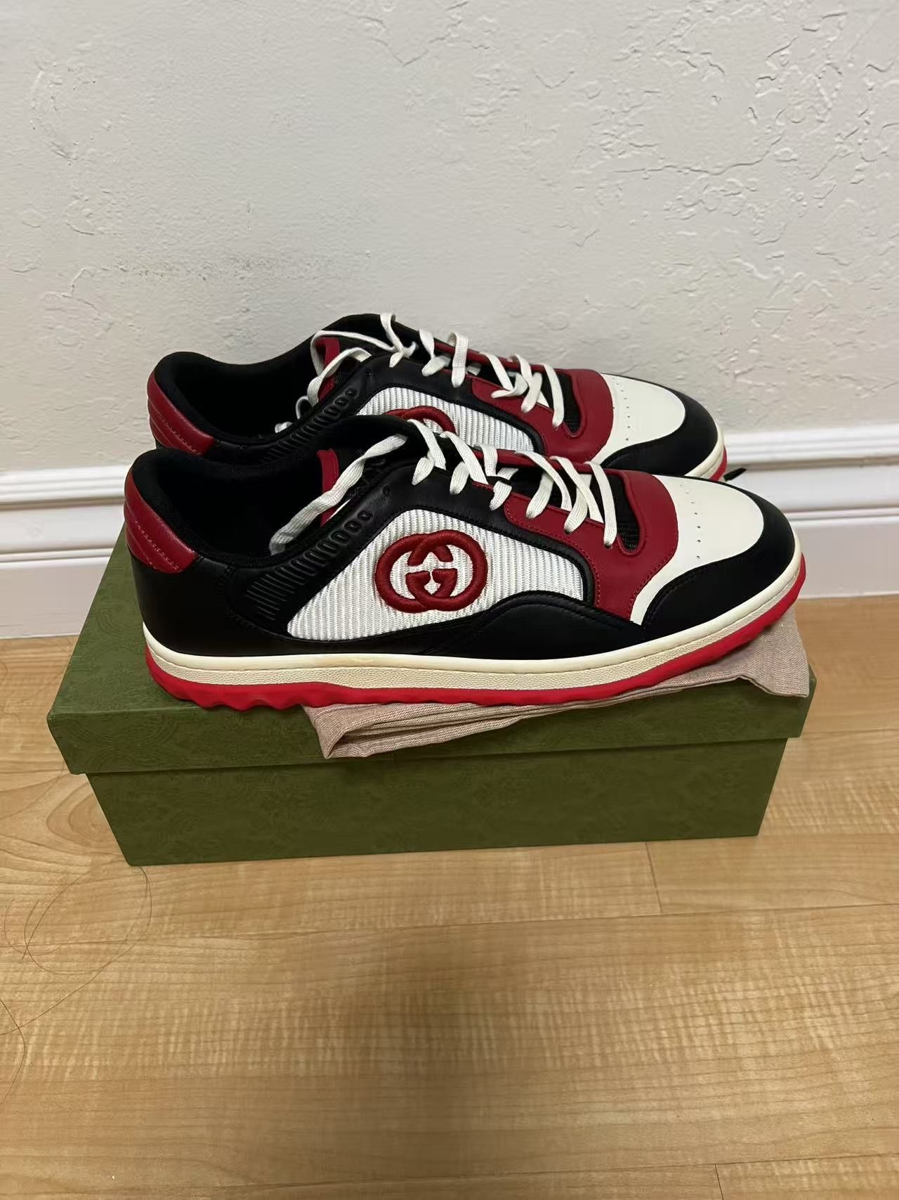 Gucci Gucci MAC980 Black Red Size US 12.5 / EU 45-46 - 4 Thumbnail
