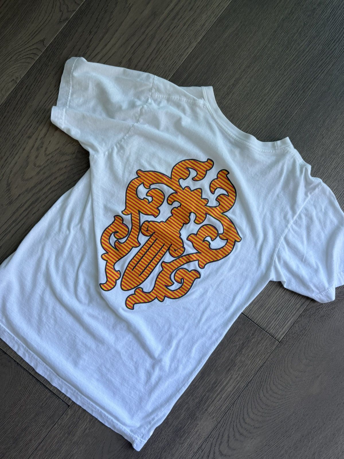 Chrome Hearts Chrome Hearts Red/Yellow Vine Dagger White T Shirt Size US S / EU 44-46 / 1 - 3 Thumbnail