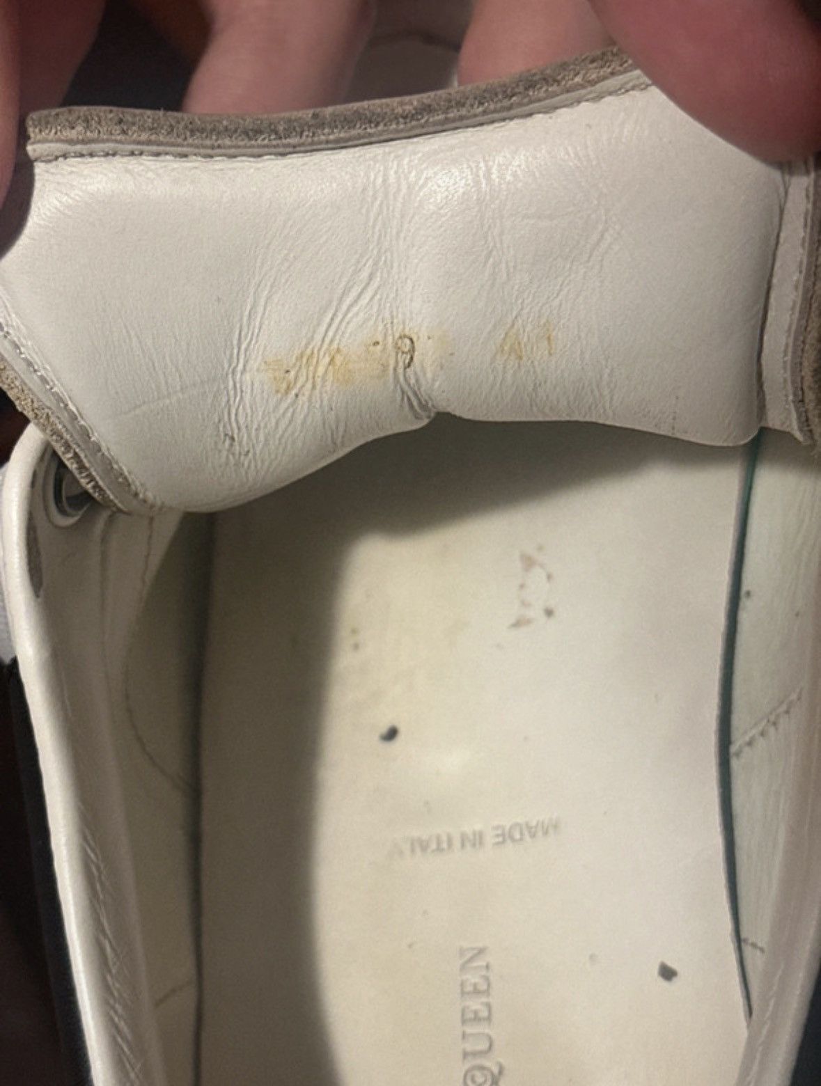 Alexander McQueen Alexander McQueen White & Black Oversized Sneaker Size US 7 / EU 40 - 14 Thumbnail