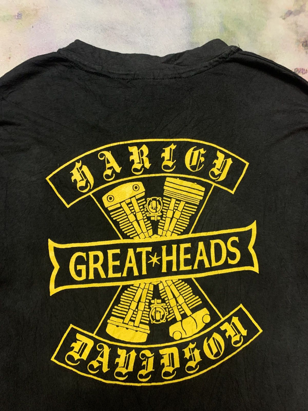 Harley Davidson × Vintage VINTAGE 90’s HARLEY DAVIDSON GREAT HEADS LONGSLEEVE Size US M / EU 48-50 / 2 - 3 Thumbnail