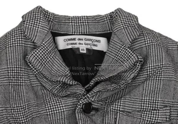 Comme des Garcons Comme Des Garcons Gray vintage houndstooth jacket top Size XS / US 0-2 / IT 36-38 - 5 Thumbnail