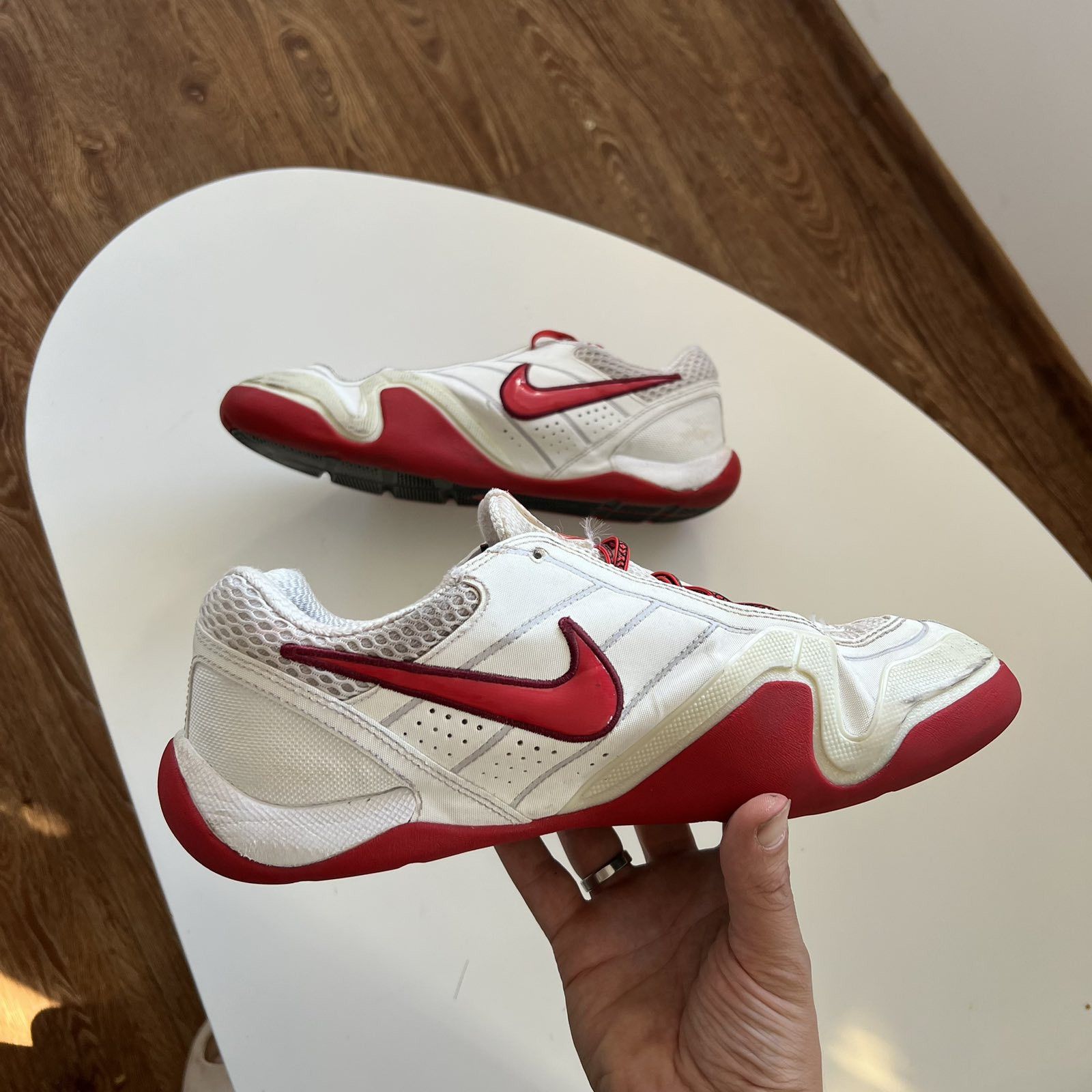 Nike Nike Like P-6000 White Red Y2K Shoes Size US 9.5 / EU 42-43 - 2 Thumbnail