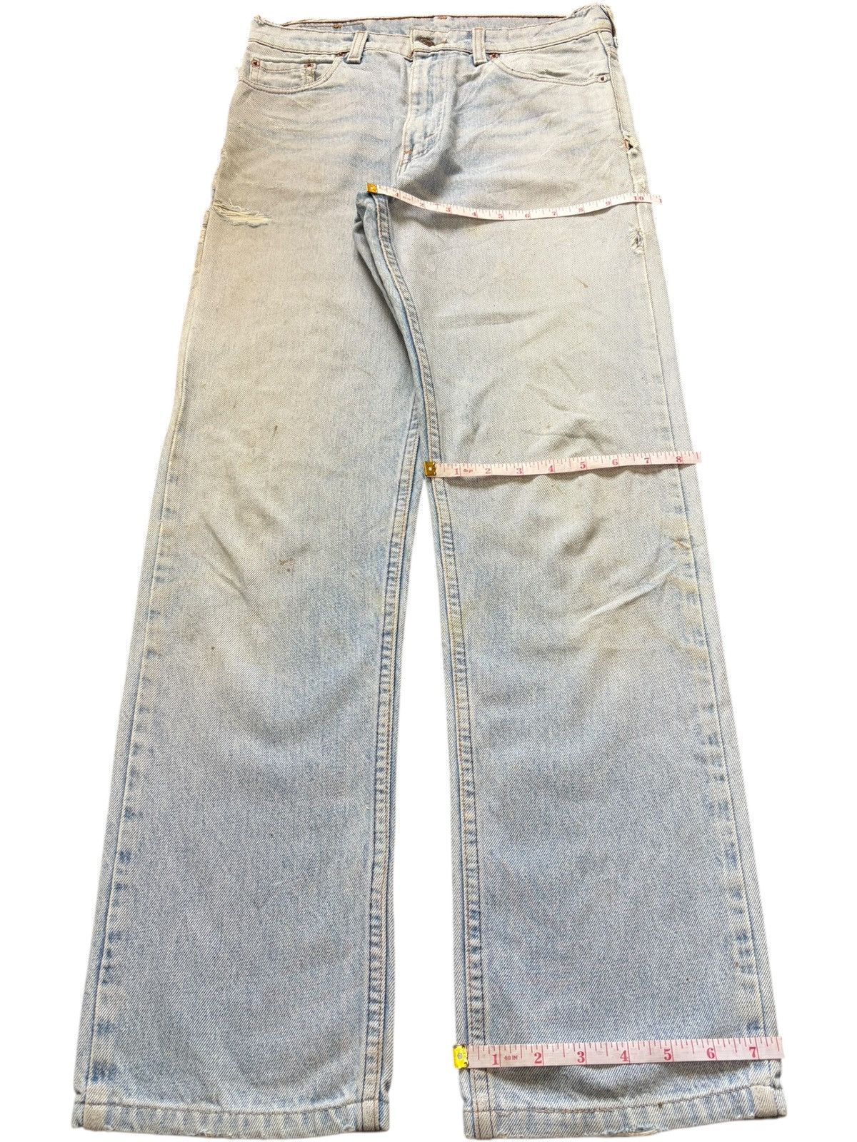 Levi's Vintage 90s Levis 515 Light Wash Distressed Jeans Size US 30 / EU 46 - 7 Thumbnail