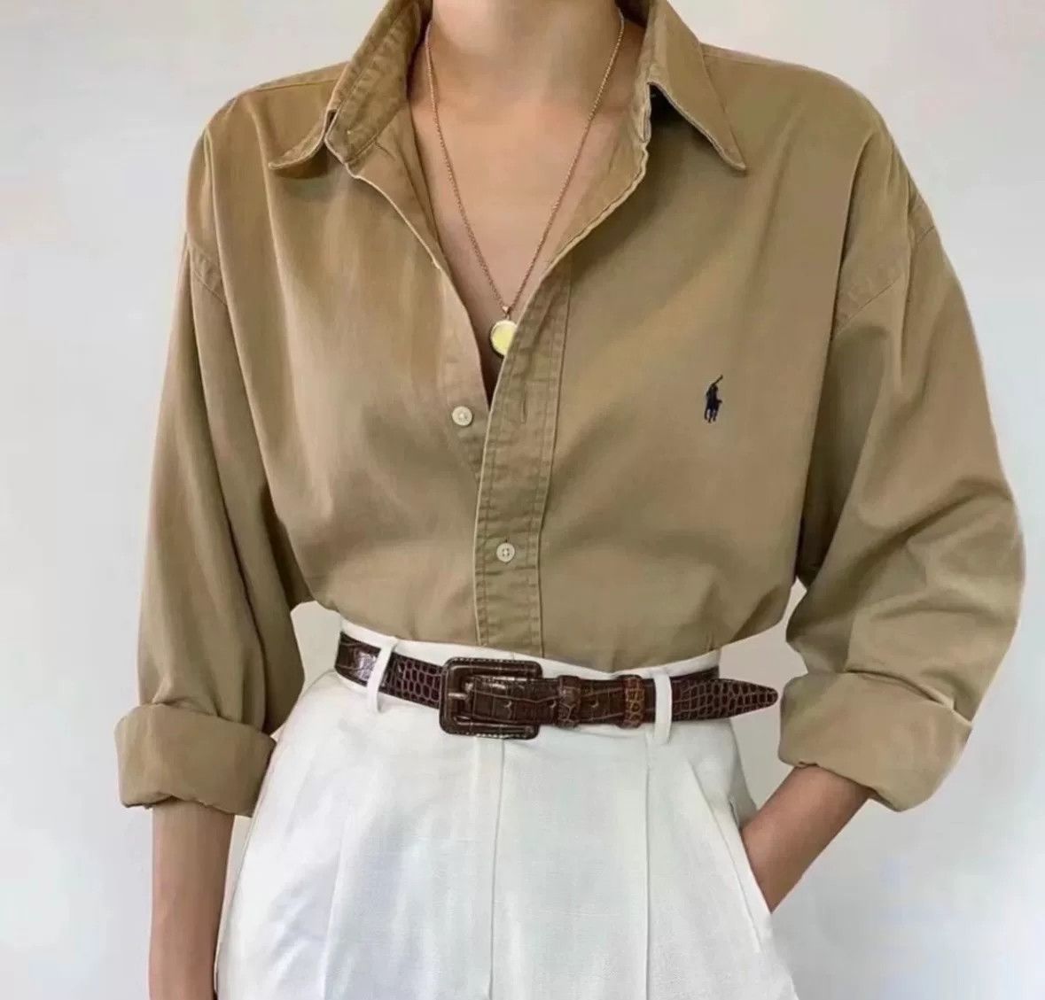 Ralph Lauren Ralph Lauren Women's Oxford Shirt Size S / US 4 / IT 40 - 1 Thumbnail