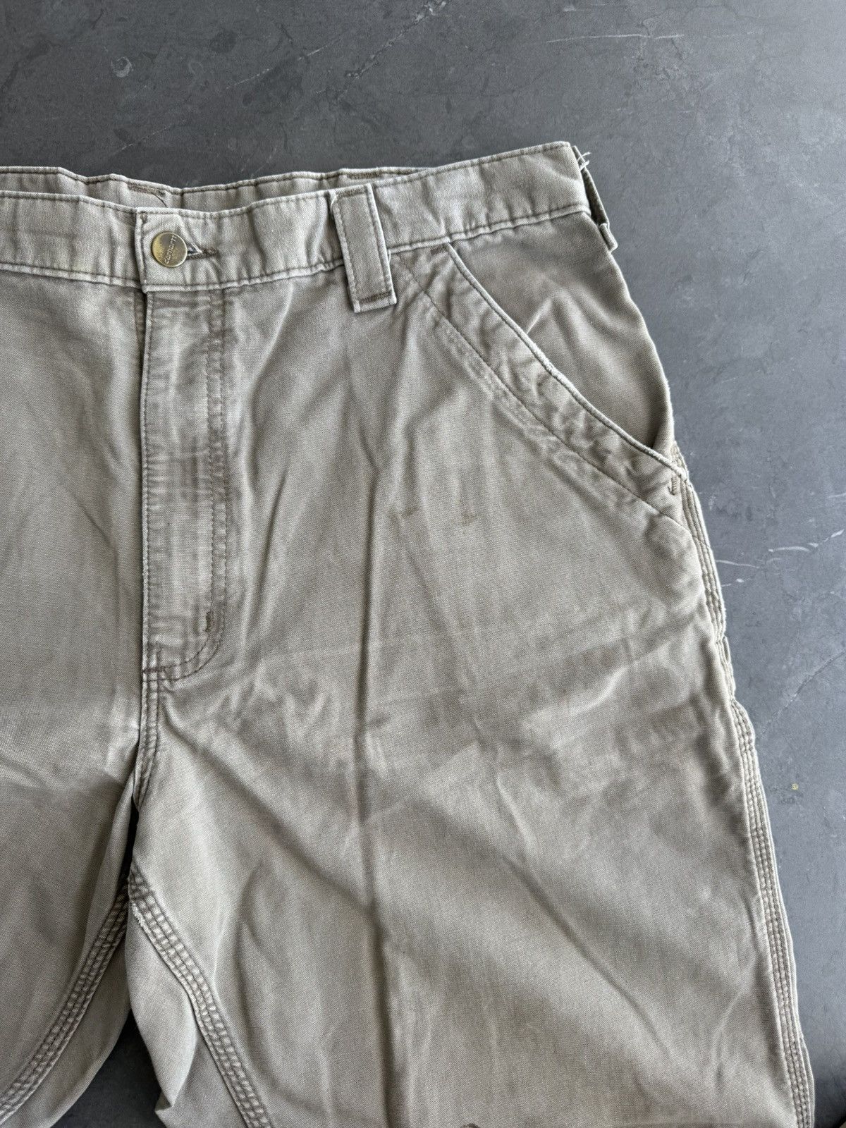 Carhartt × Carhartt Wip × Vintage Vintage Carhartt Carpenter Work Pants Grey Size US 36 / EU 52 - 3 Thumbnail