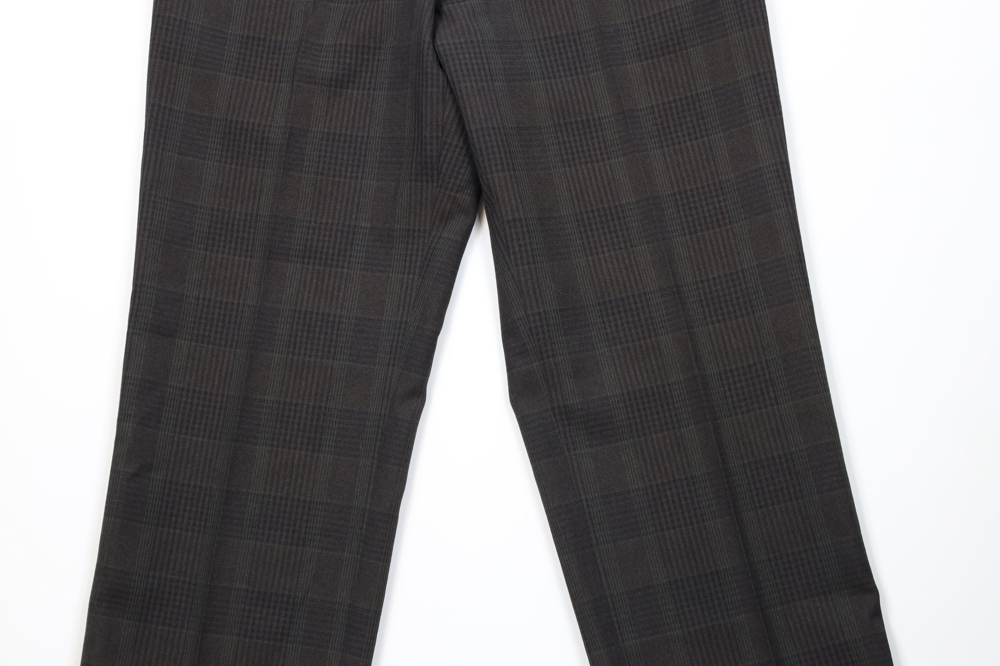 Vintage Vintage 90s Streetwear Wool Wide Leg Chino Pants Plaid Size US 34 / EU 50 - 3 Thumbnail