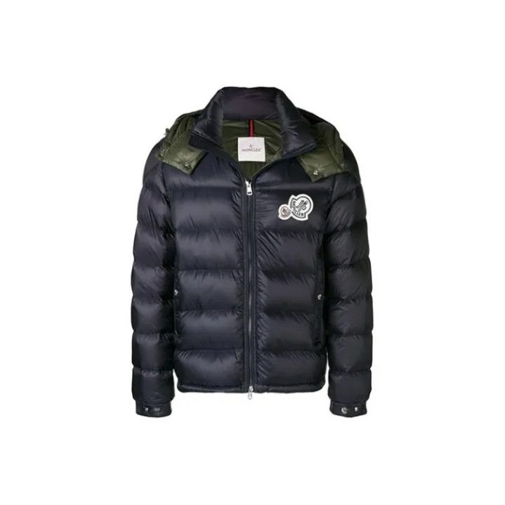 Moncler Moncler Bramant Double Logo Hooded Down Jacket Size US XS / EU 42 / 0 - 1 Thumbnail