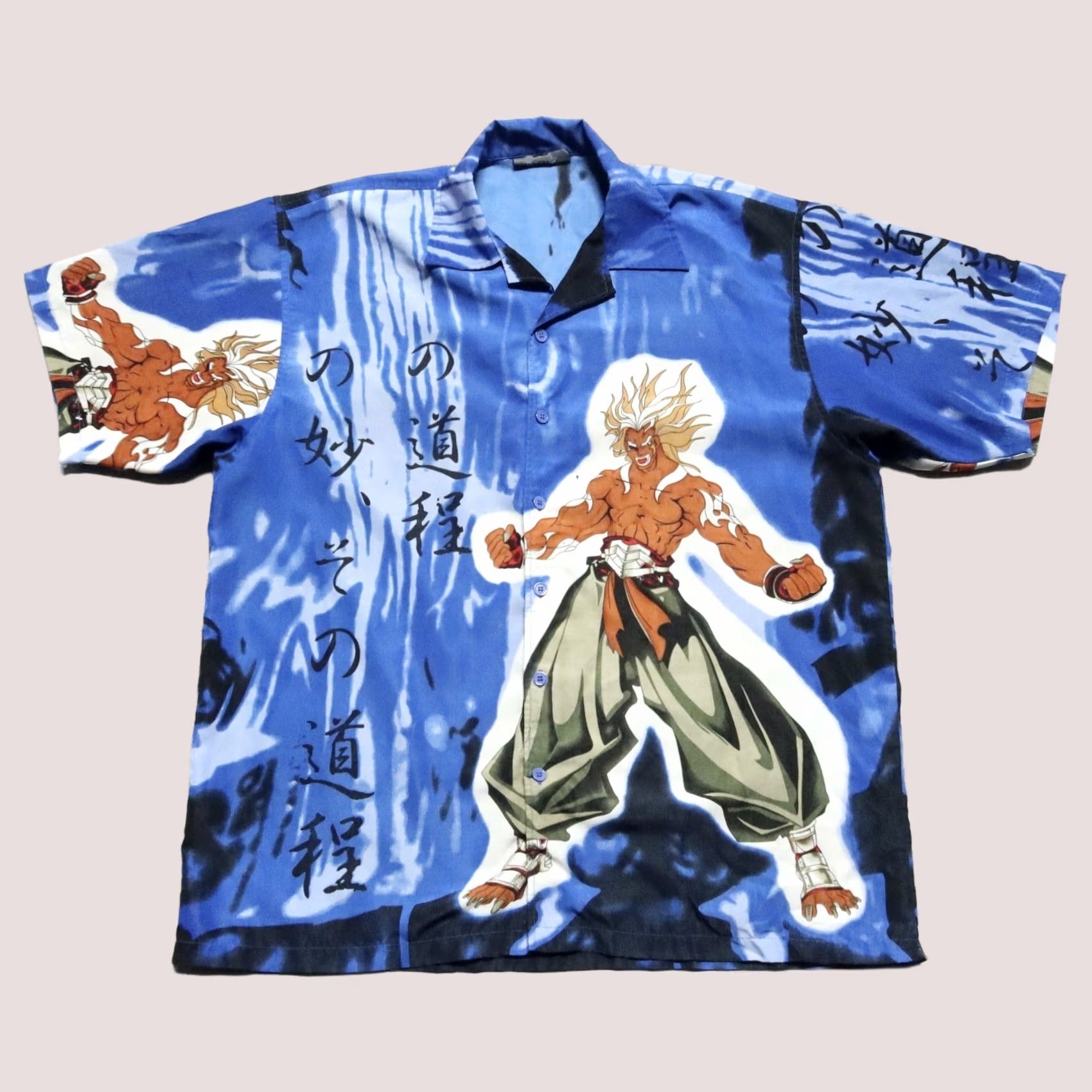 Vintage VINTAGE JAWS Dragon Ball Z Street Fighter Jaws Button-Down Shirt XL Blue Men Button-Up Shirt XXL? Size US XL / EU 56 / 4 - 1 Thumbnail