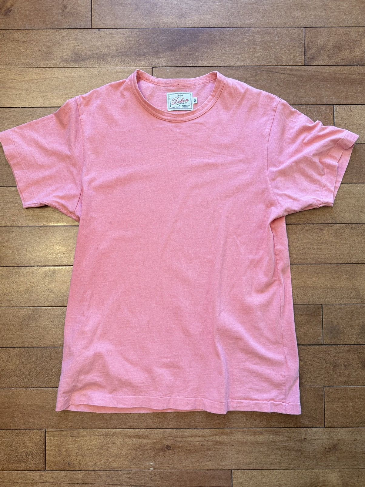 Dehen 1920 Dehen Tshirt Dyed Coral Size US M / EU 48-50 / 2 - 2 Thumbnail