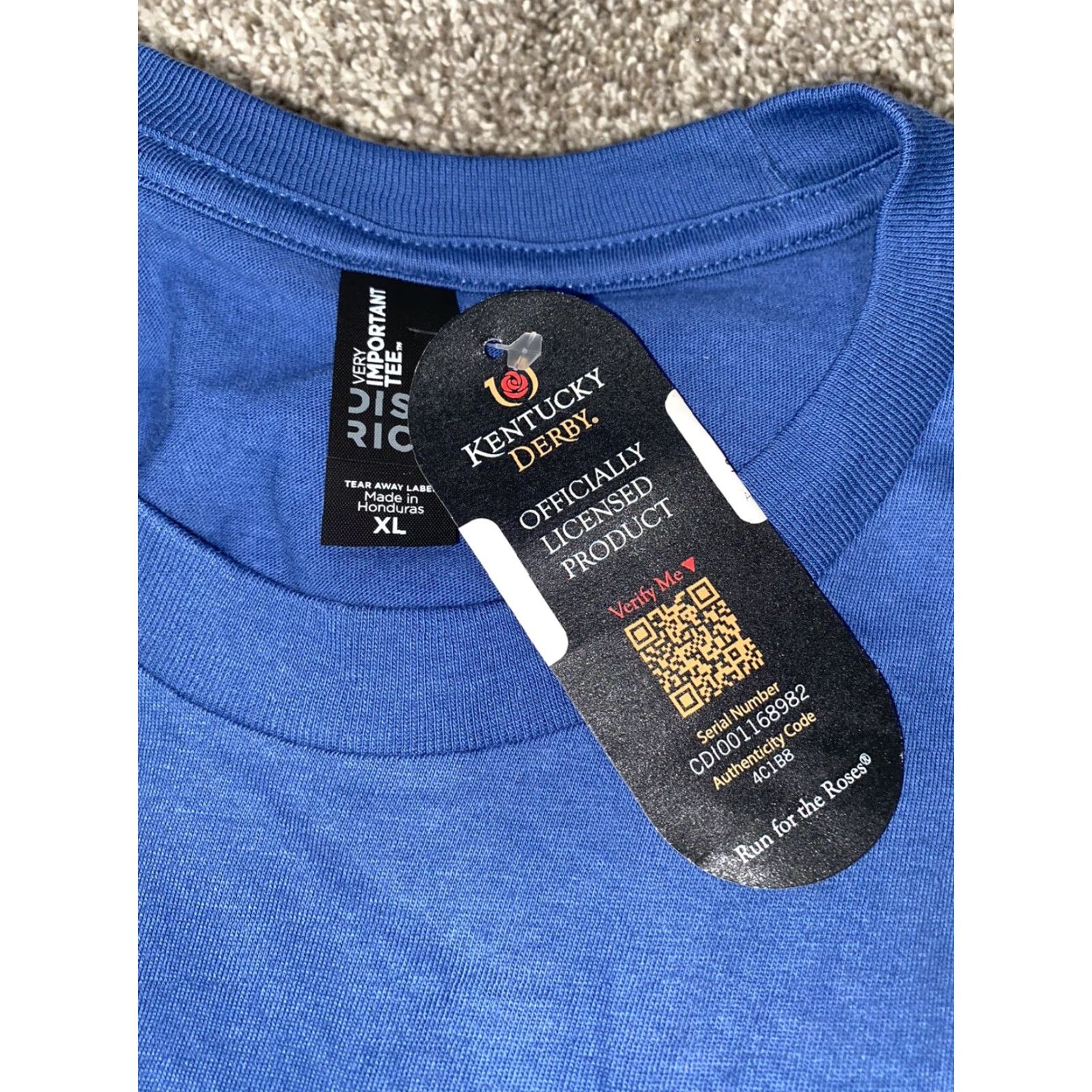 Vintage VINTAGE Kentucky Derby 147 Graphic T Shirt Mens Blue XL Sz Regular Mens Blue Kentucky Derby Shirt 147 Graphic Size US XL / EU 56 / 4 - 4 Thumbnail