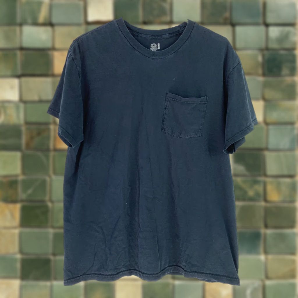 Fruit Of The Loom Fruit Of The Loom Black Pocket Tee Shirt XL Unisex Adults Cotton Crew Neck Short Sleeve Size US XL / EU 56 / 4 - 1 Thumbnail