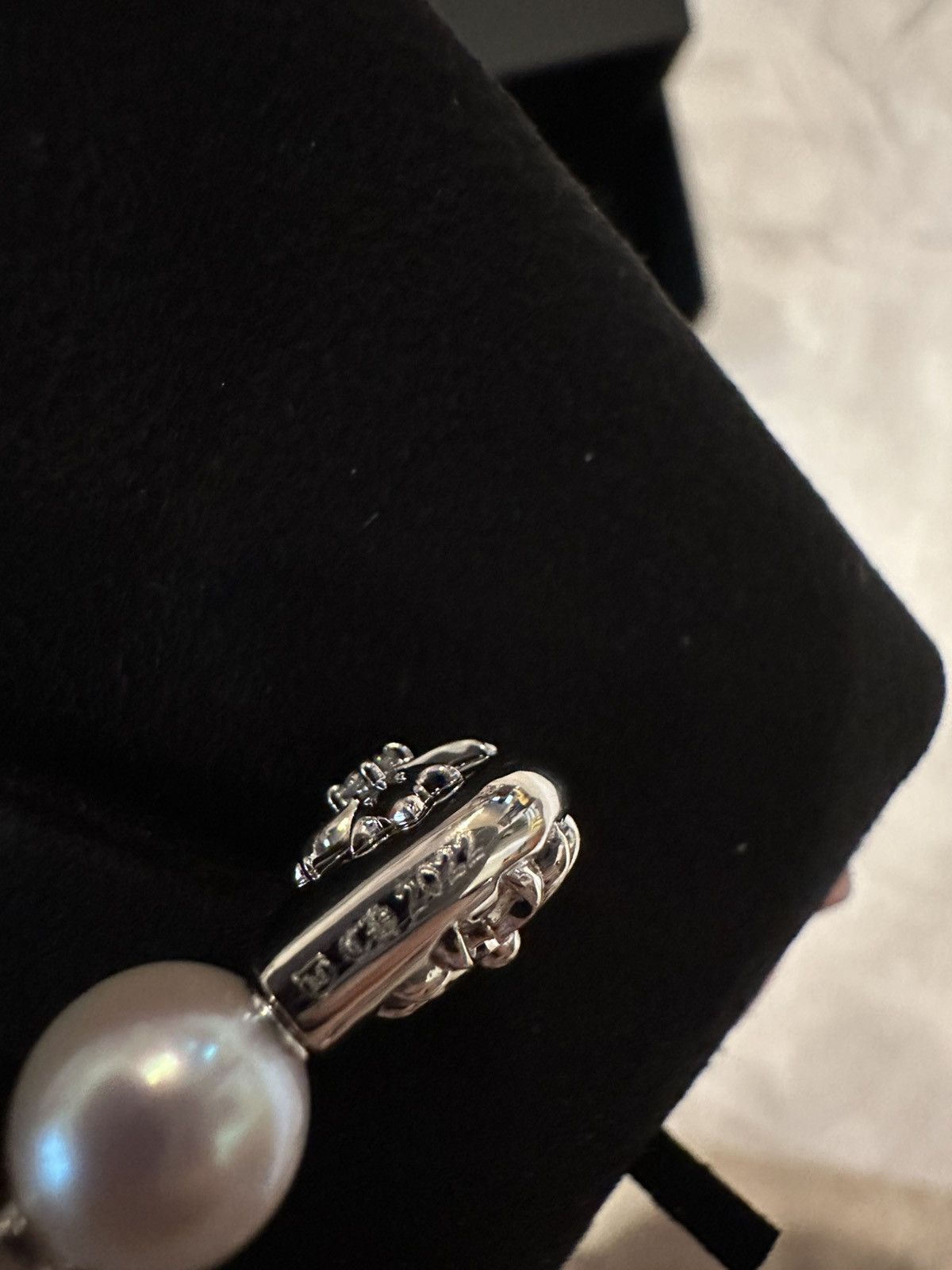 Chrome Hearts Chrome Hearts Mikimoto White Gold Diamond Pearl Safety Pin Size ONE SIZE - 7 Thumbnail