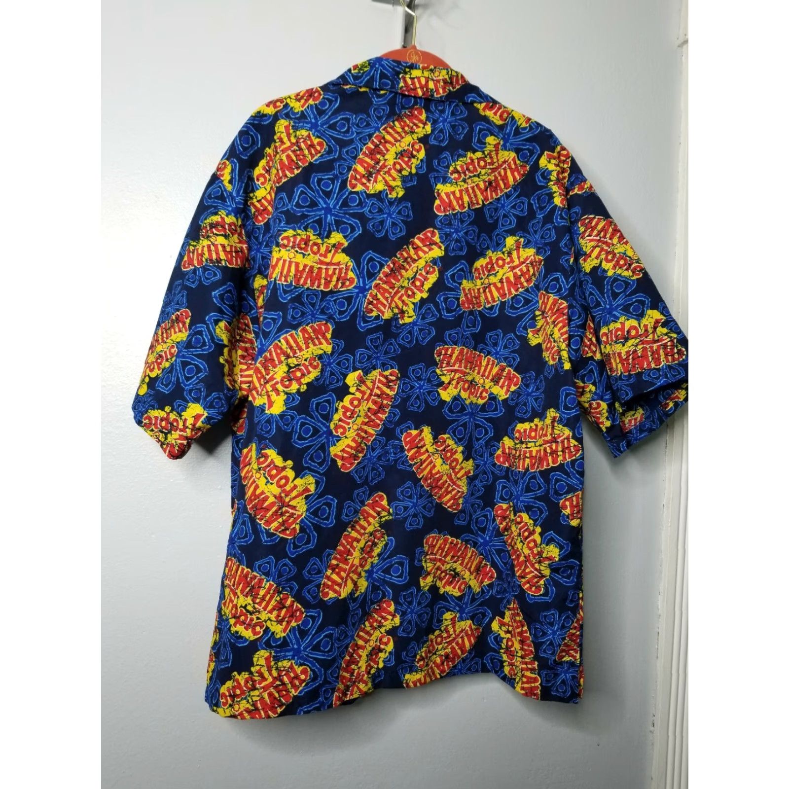 Gloverall VINTAGE Mens Hawaiian Tropic Tanning Lotion Button Up Shirt Size XL All Over Print Size US XL / EU 56 / 4 - 7 Thumbnail