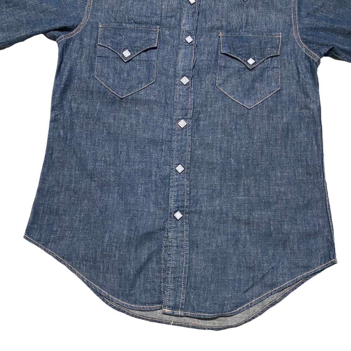 45rpm Made in Indigo Western Denim Shirt Size US XS / EU 42 / 0 - 5 Thumbnail