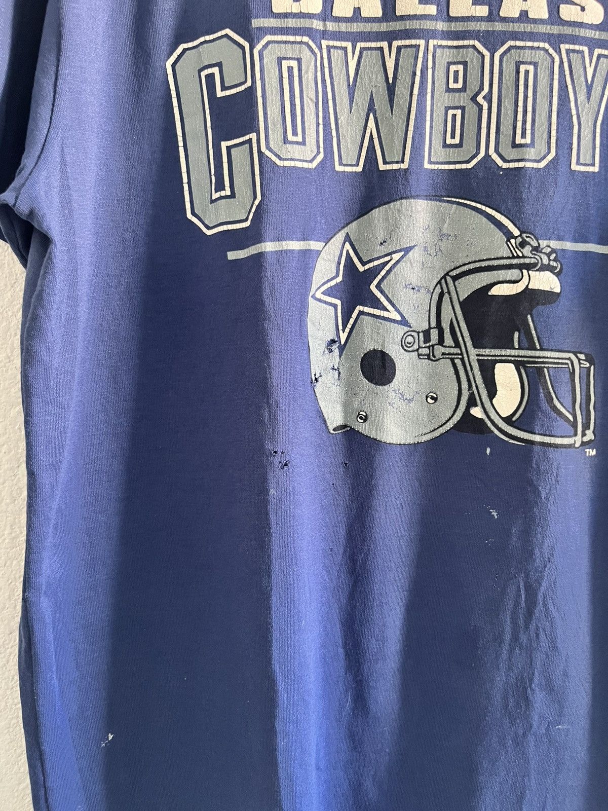 Other 1980s or 1990s blue cotton Vintage Dallas cowboys t-shirt L Size US L / EU 52-54 / 3 - 3 Thumbnail