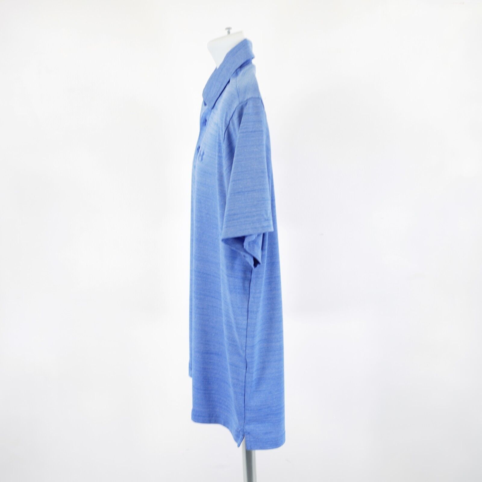 Under Armour Under Armour Loose Heatgear Large Heather Blue Polo Shirt Size US L / EU 52-54 / 3 - 5 Thumbnail