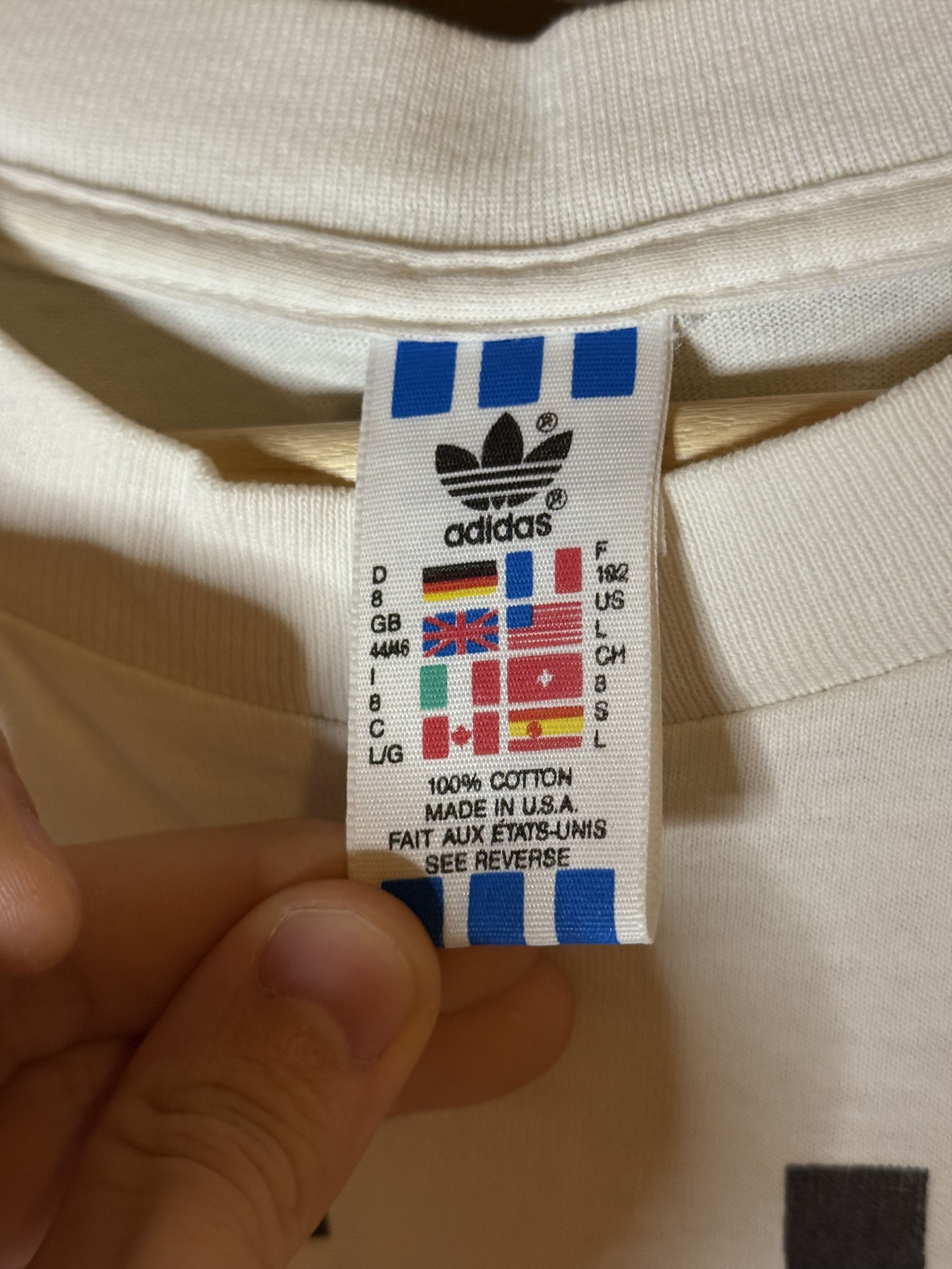 Adidas Adidas World Cup USA 1994 Vintage White Tee Size US L / EU 52-54 / 3 - 6 Thumbnail