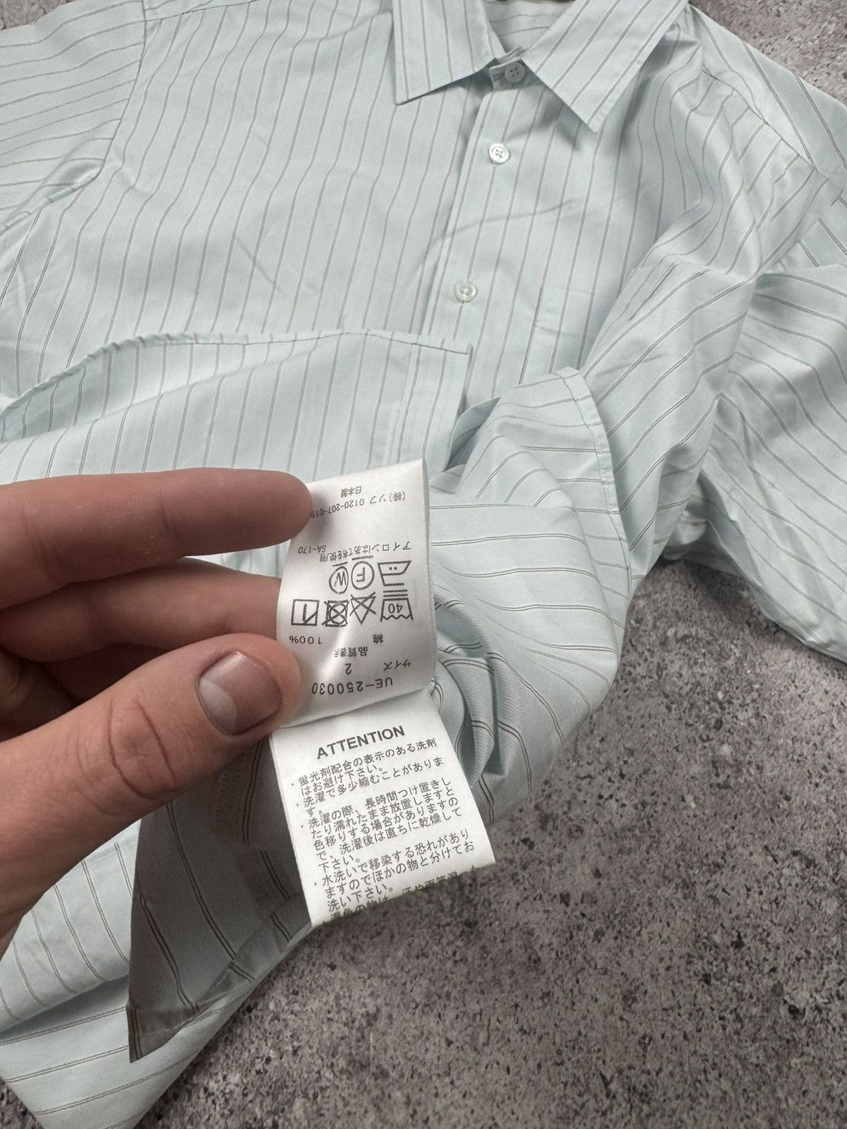uniform experiment 🔥Uniform experiment fragment design sophnet striped shirt Size US XL / EU 56 / 4 - 7 Thumbnail
