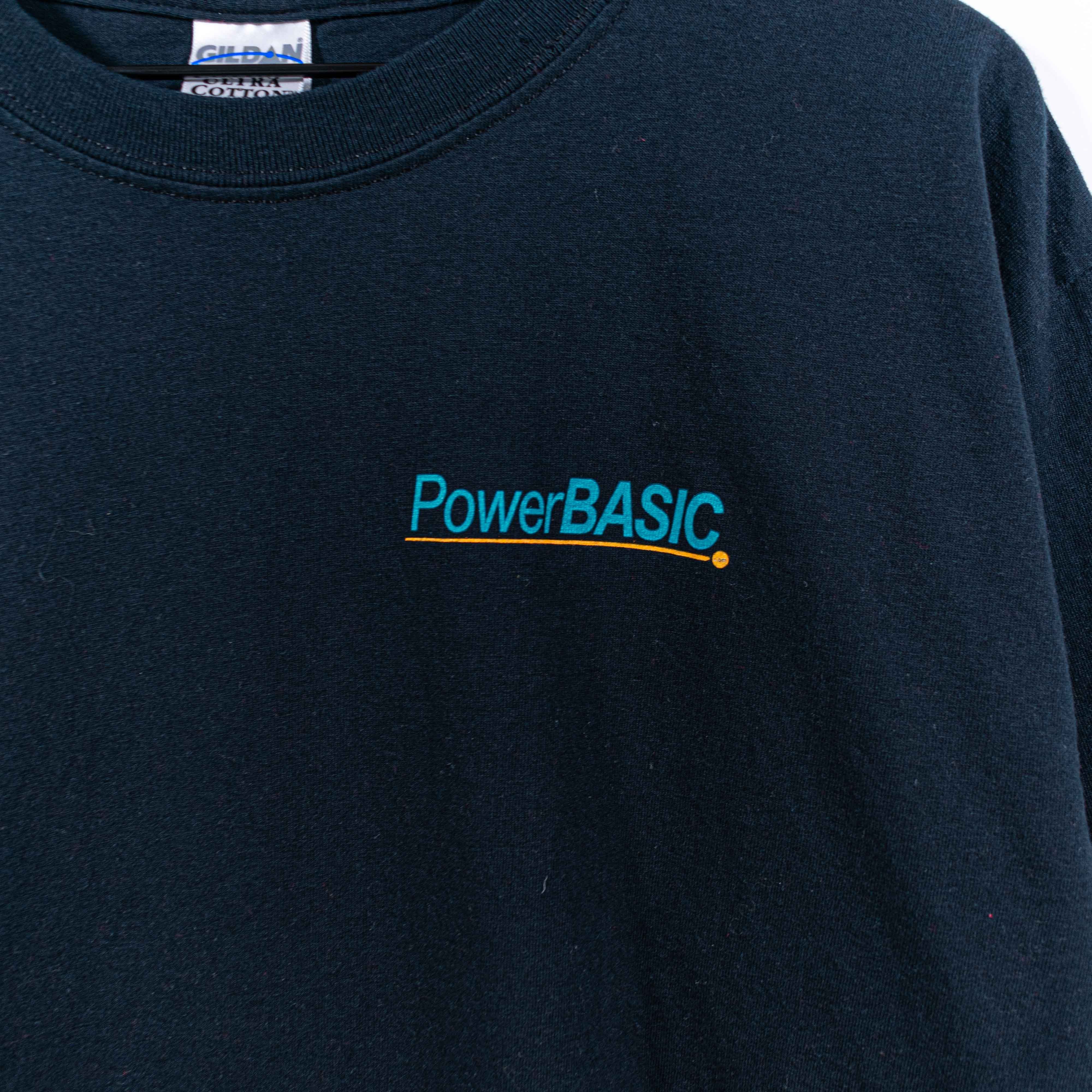 Gildan Power Basic 1.0 Software T-Shirt Y2K VTG Computer Tech Size US L / EU 52-54 / 3 - 4 Thumbnail