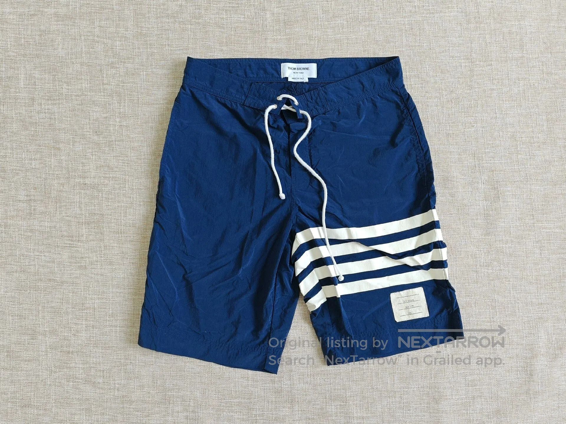Thom Browne Men's Four-Stripe Shorts.