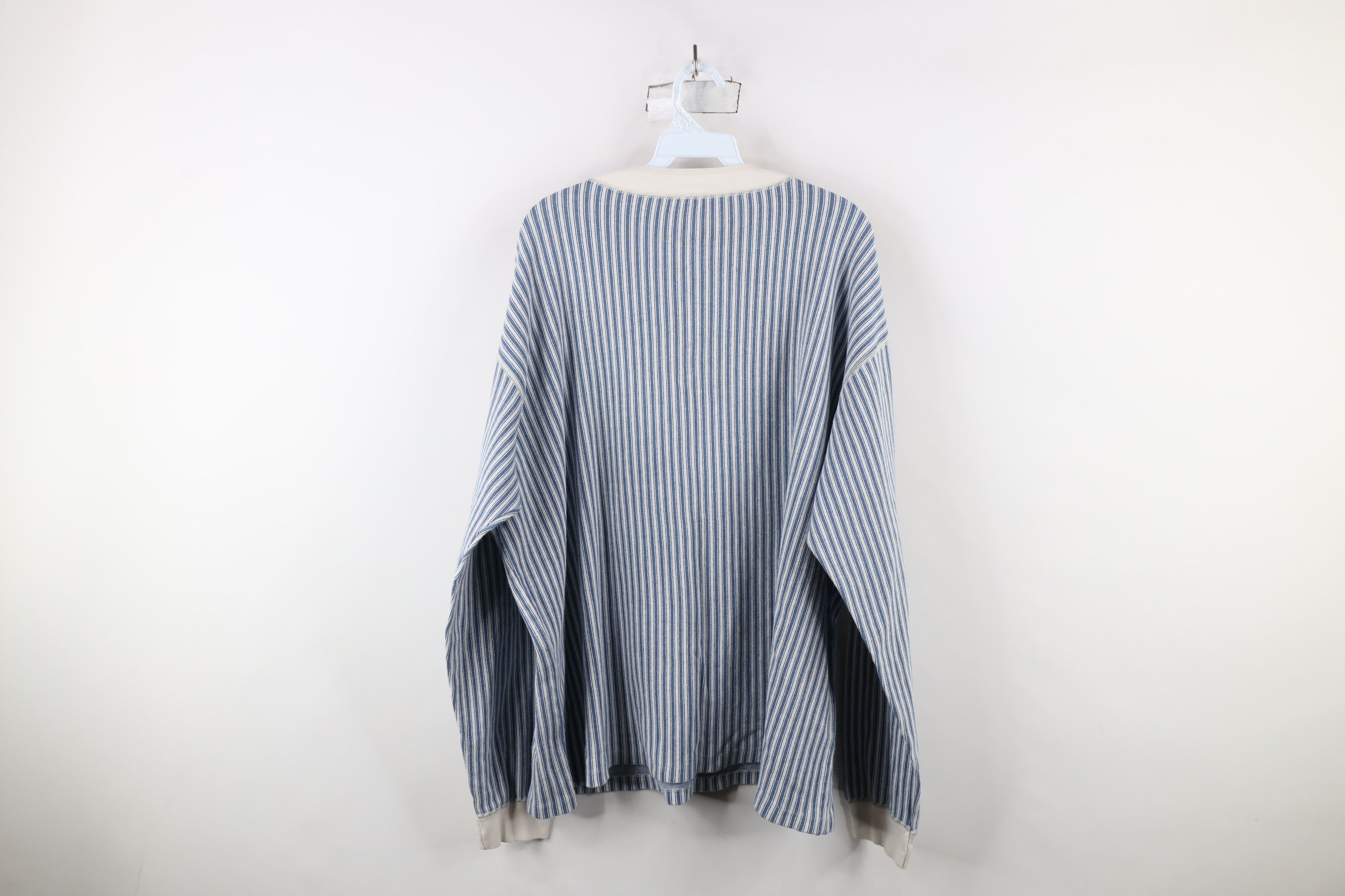 L.L. Bean × Vintage Vintage 90s LL Bean Long Sleeve Henley T-Shirt USA Cotton Size US XL / EU 56 / 4 - 8 Thumbnail