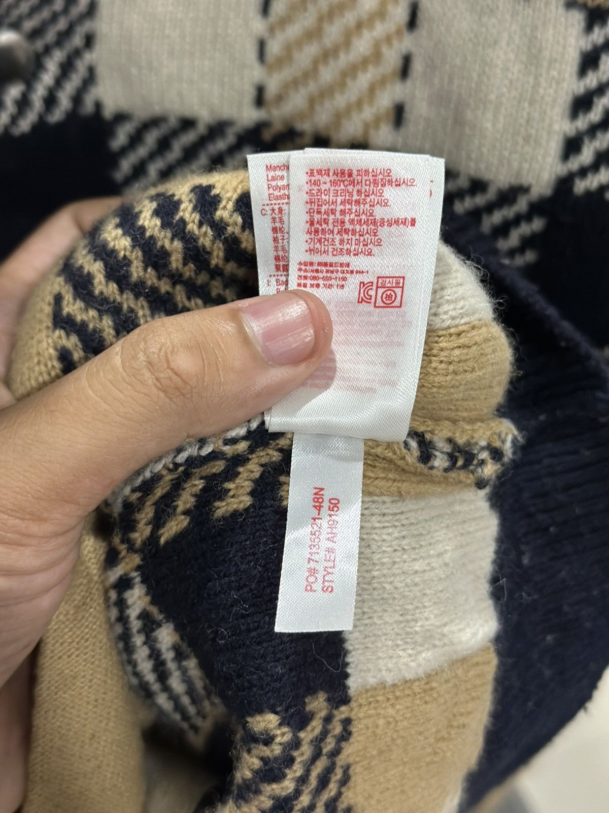 Lacoste Lacoste Checkered Wool Bomber Jacket Size US L / EU 52-54 / 3 - 7 Thumbnail