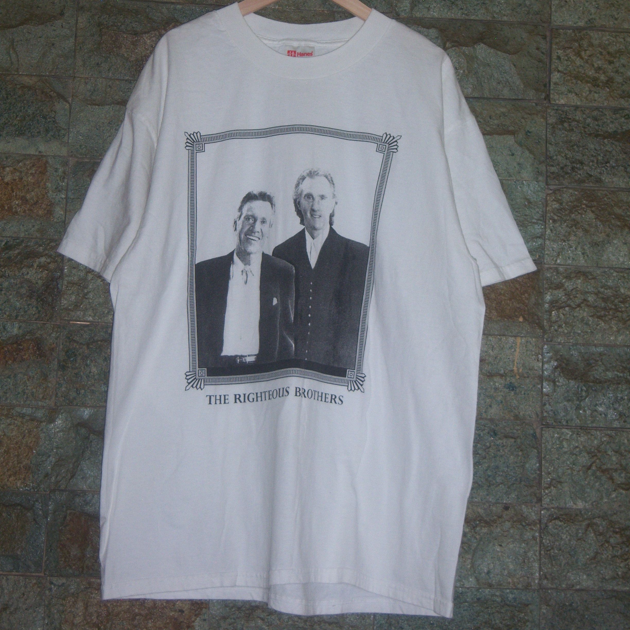 Band Tees × Hanes × Vintage 90s The Righteous Brothers Vintage Size US XL / EU 56 / 4 - 2 Thumbnail