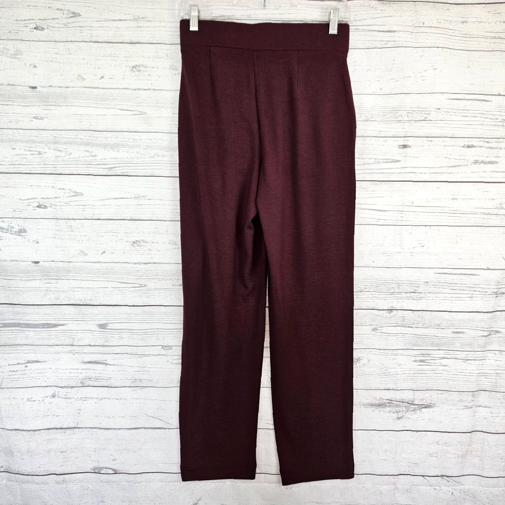 Loft Ann Taylor LOFT Womens Pants Ankle Sz XS Burgundy Pull On High Rise Size 26" / US 2 / IT 38 - 3 Thumbnail