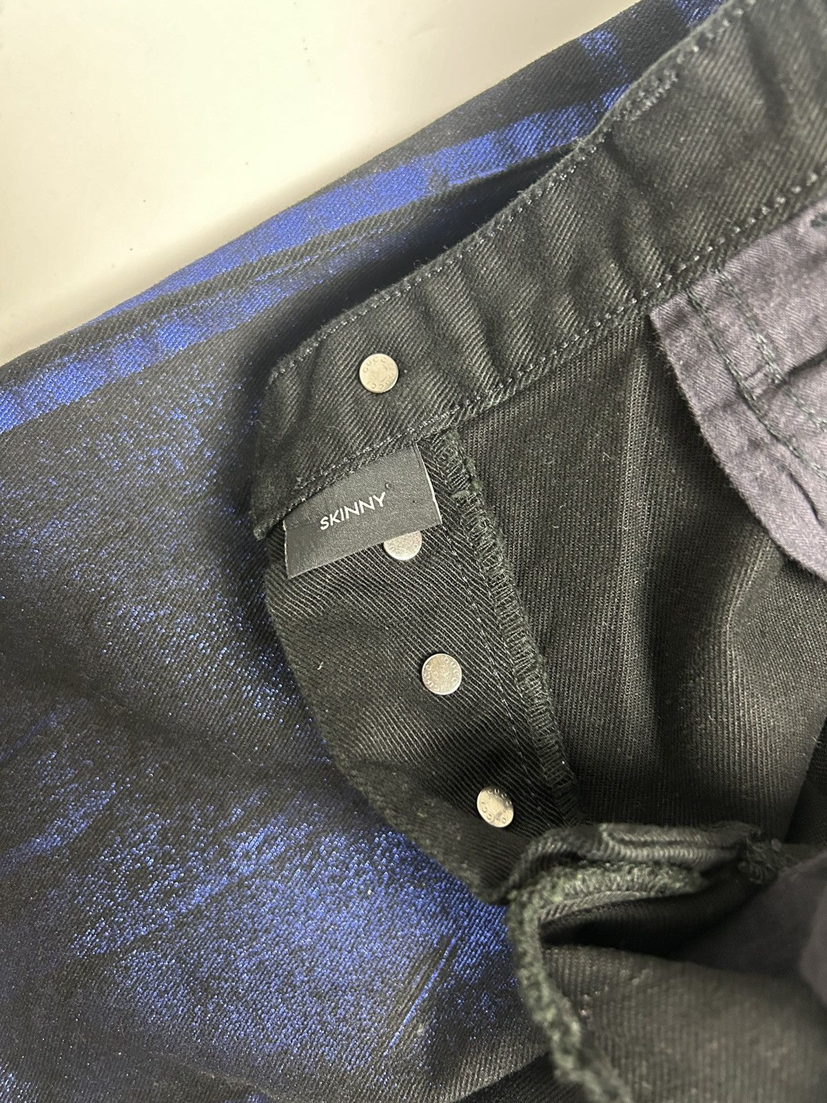 Gucci Gucci Blue Glitter Jeans Size 34" / US 12 / IT 48 - 4 Thumbnail