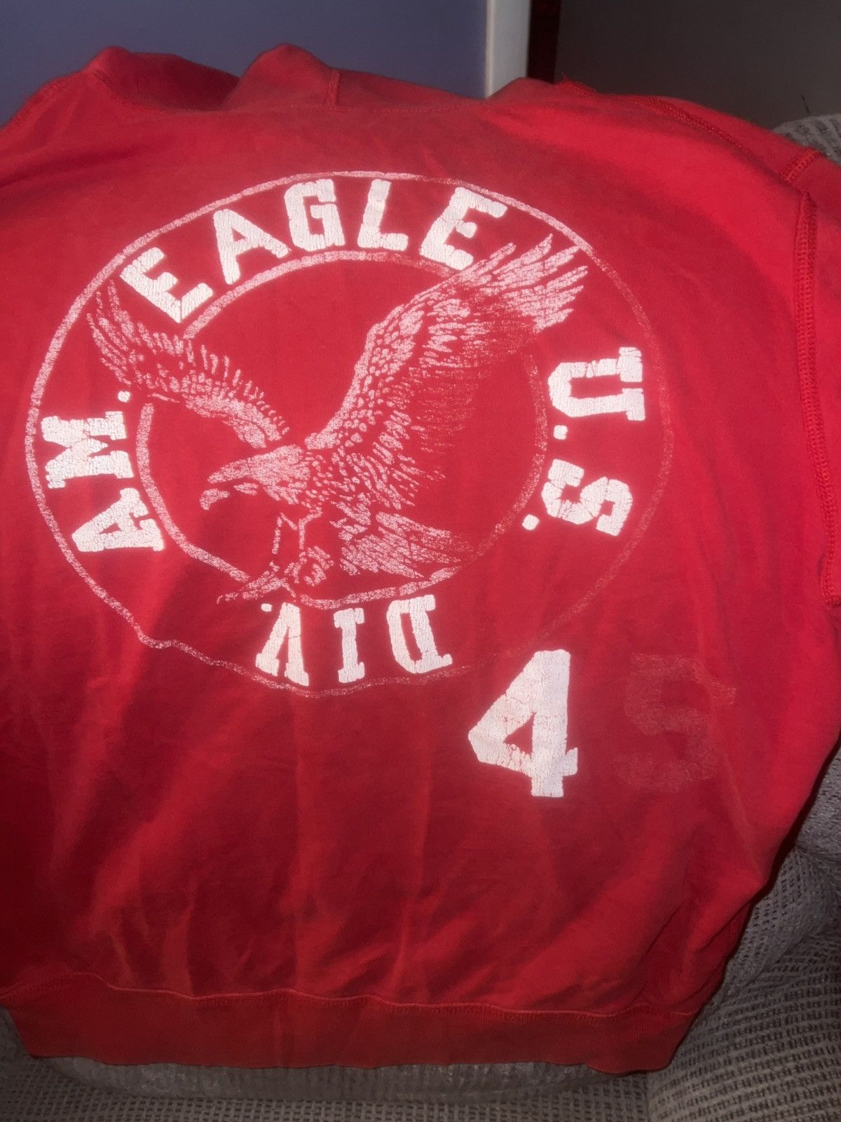 American Eagle Outfitters American Eagle Outfitters Am. Eagle U.S. Div. 45 Logo Hoodie Size US L / EU 52-54 / 3 - 6 Thumbnail