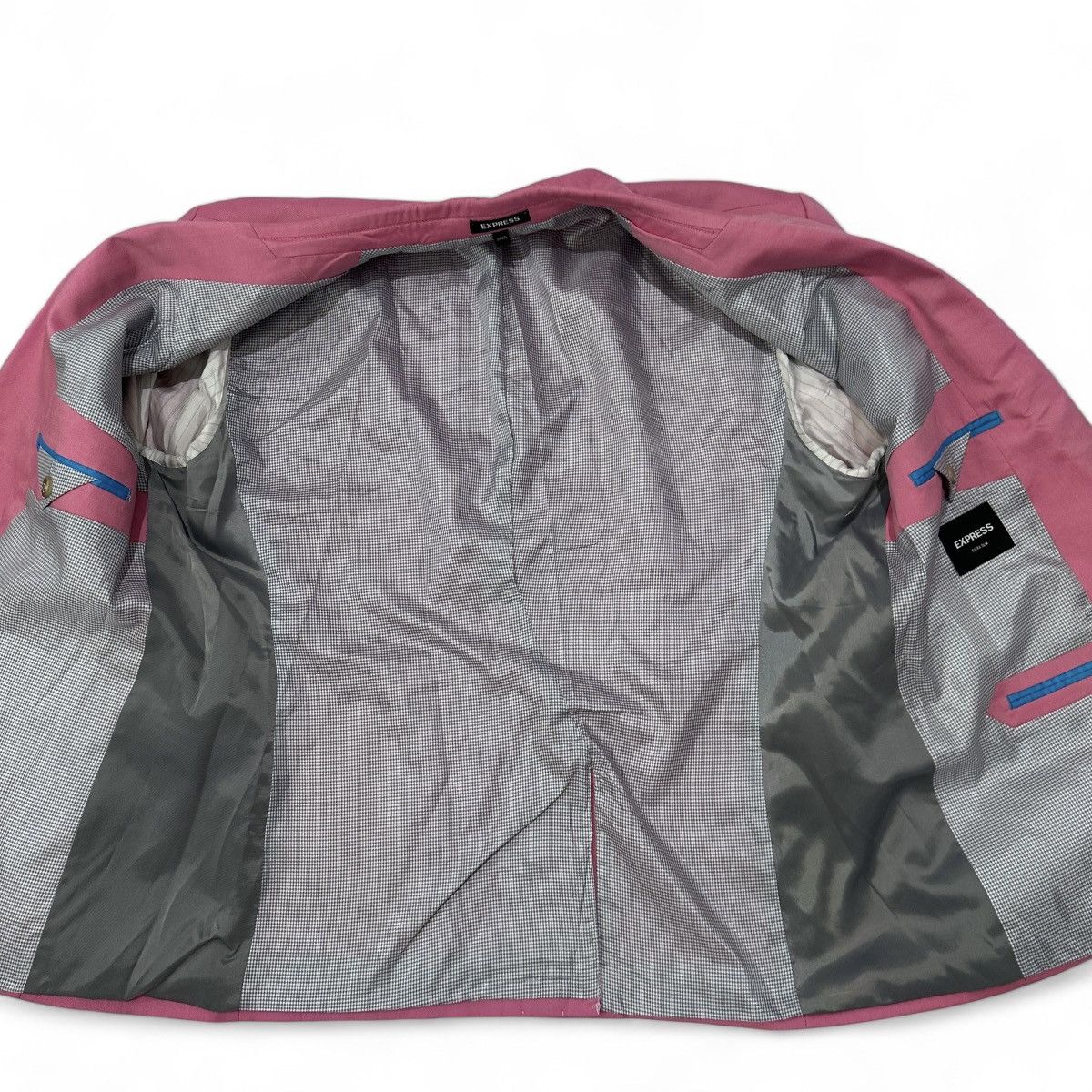 Express Express Pink Suit 44 Short Extra Slim Fit Flaw 44s 44c Size 44S - 8 Thumbnail