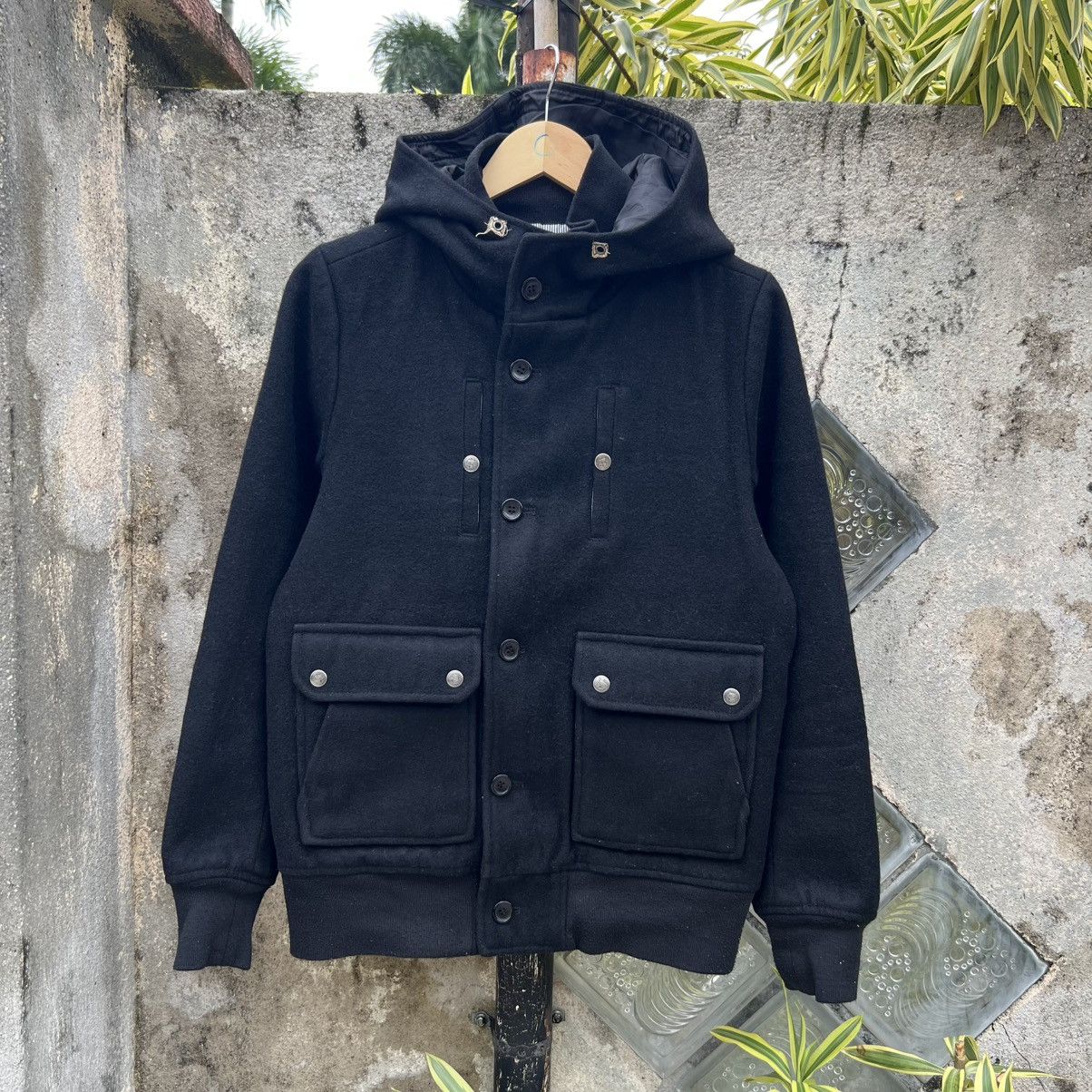 If Six Was Nine “PUNK” BLACK ZIP UP WOOL HOODIE JACKET Size US M / EU 48-50 / 2 - 2 Thumbnail