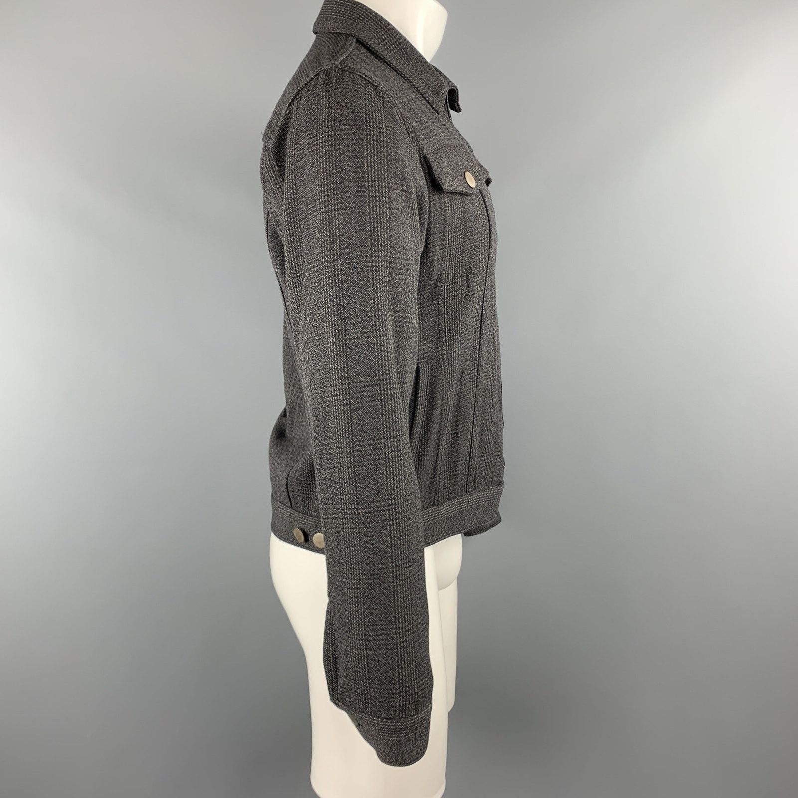 Marc Jacobs MARC JACOBS Size 36 Gray Glenplaid Yack Zip Trucker Jacket Size US S / EU 44-46 / 1 - 3 Thumbnail