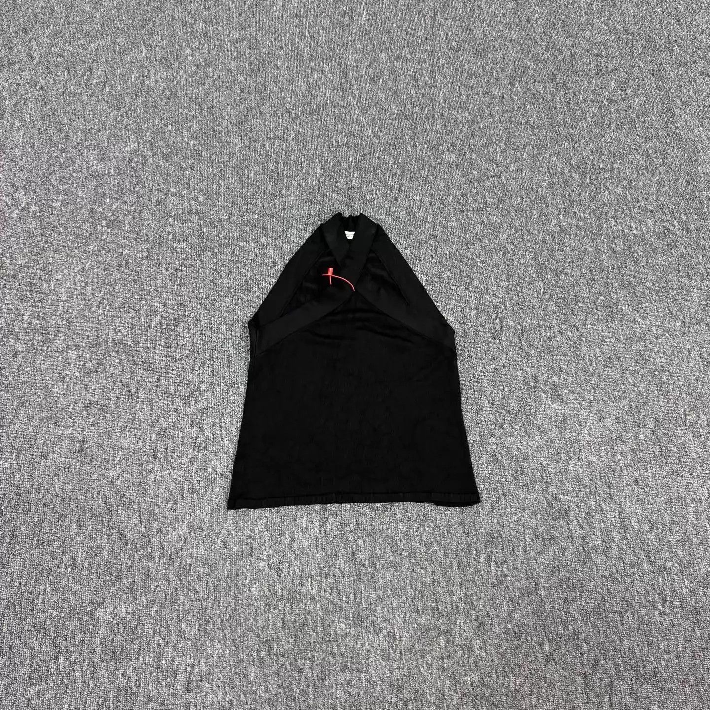 Saint Laurent Paris SLP Black Cross Neck Sleeveless Top M 99 New Size M / US 6-8 / IT 42-44 - 1 Thumbnail
