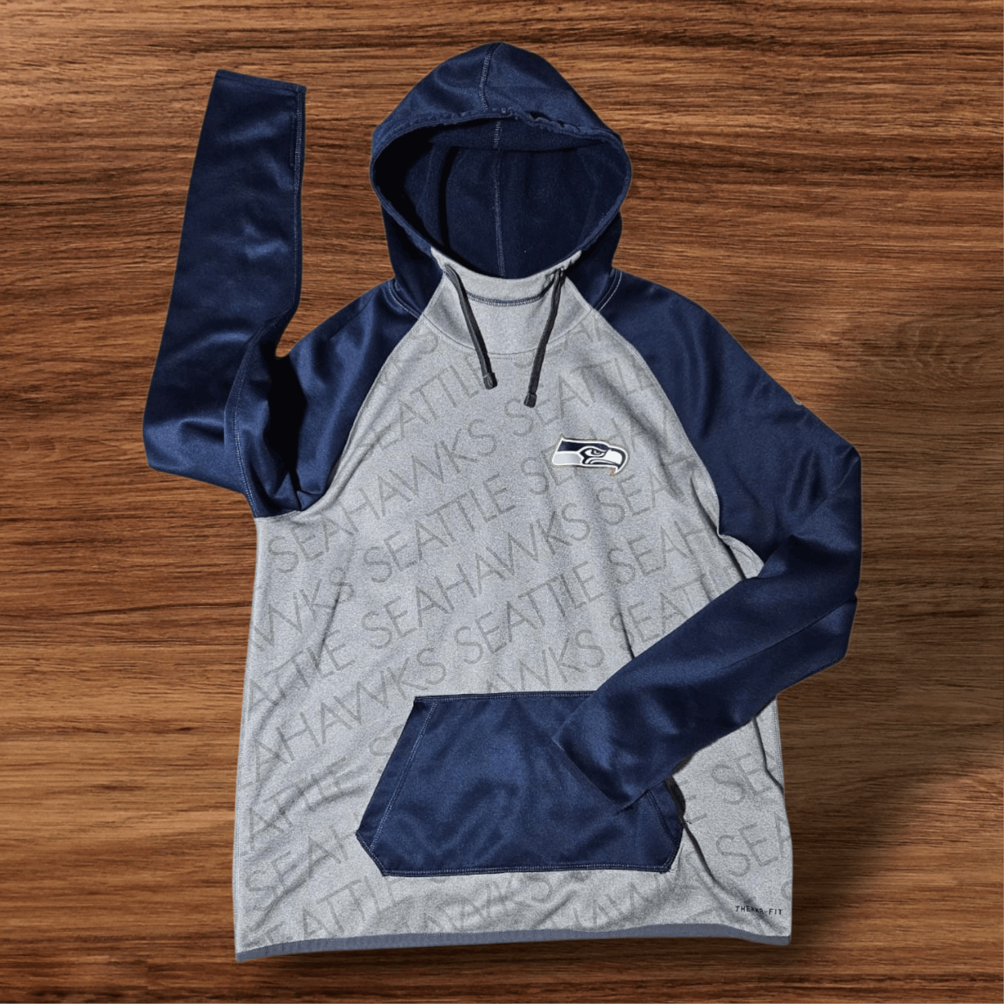 Nike Seattle Seahawks Nike Hooded Sweater NFL ThermaFIT LARGE Size US L / EU 52-54 / 3 - 1 Thumbnail